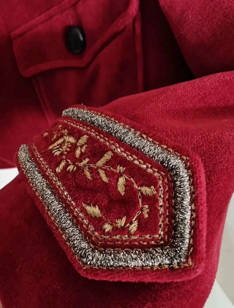 Saint Laurent Paris Saint Laurent Paris Saint Laurent Red Court Jacket FR42 Si Size US M / EU 48-50 / 2 - 4 Thumbnail