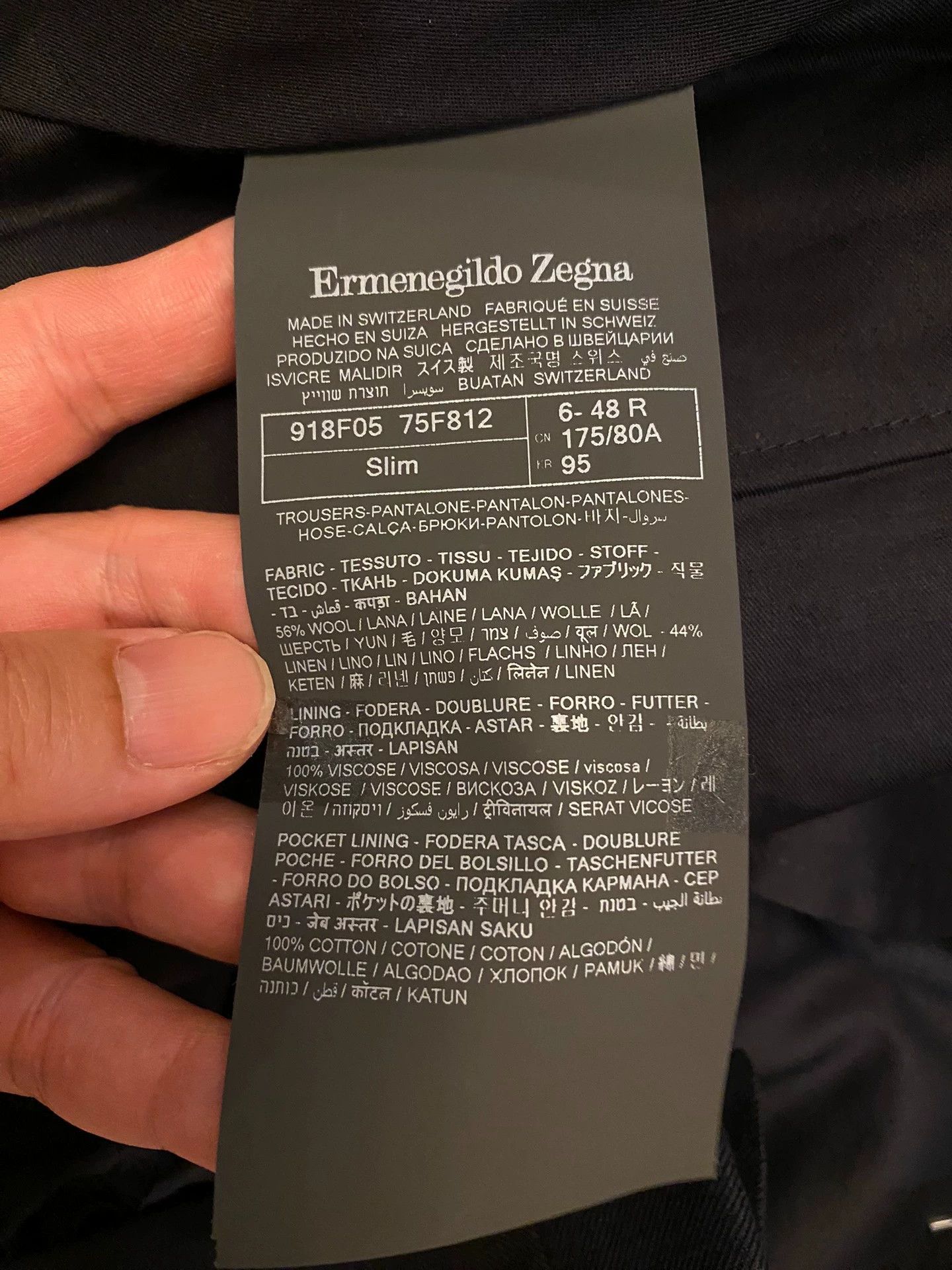 Ermenegildo Zegna Ermenegildo Zegna Linen-Wool Blend Swiss Trousers 48 Size US 32 / EU 48 - 5 Thumbnail