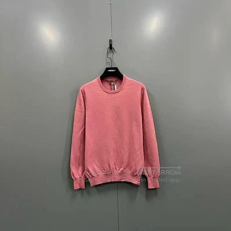 Burberry Burberry Pink Long Sleeve Cotton Sweatshirt. Size XXL / US 16-18 / IT 52-54 - 1 Thumbnail
