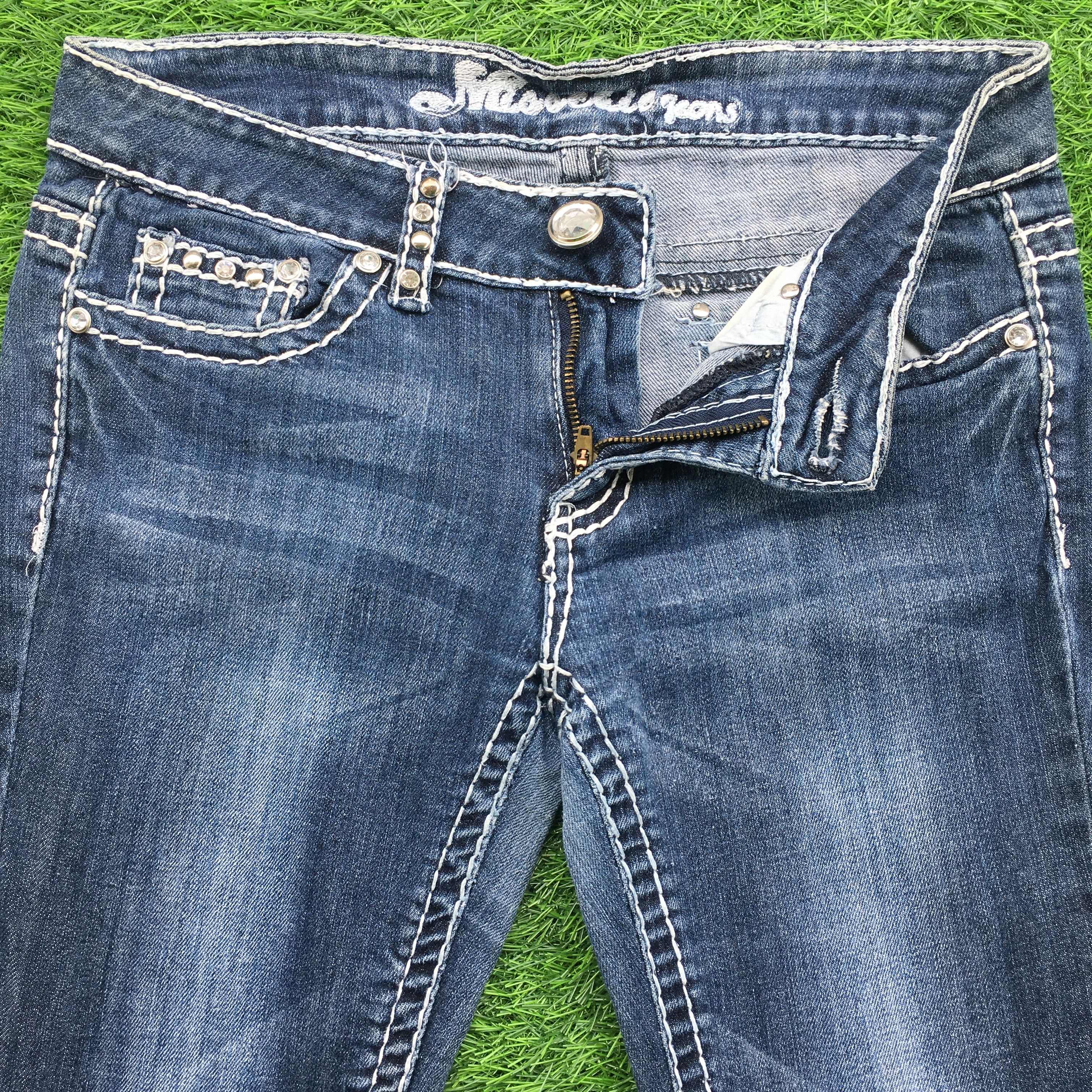 Grace in LA × Jean Miss Chic Slim Boot Cut Jeans D-977 Size 27" / US 4 / IT 40 - 3 Thumbnail