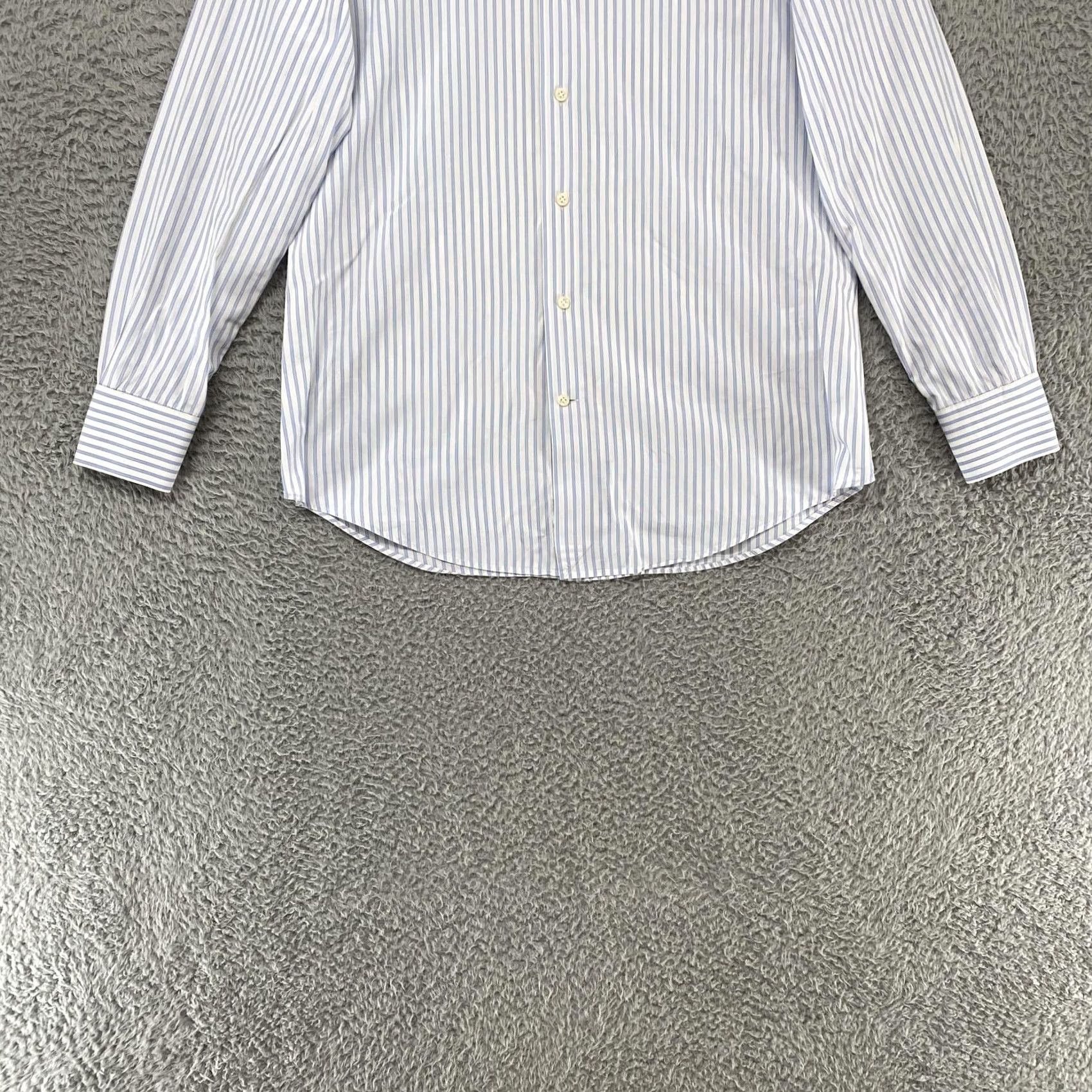 Suitsupply Suitsupply Dress Shirt Mens 15.5 Slim Fit Striped Egyptian Cotton Long Sleeve 39 Size 42R - 2 Thumbnail