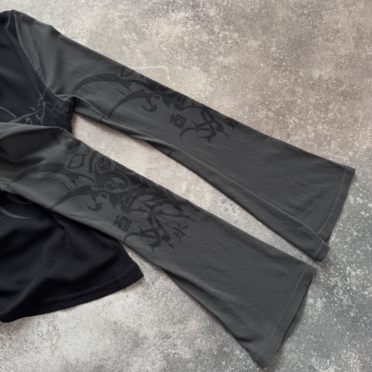 Japanese Brand × Vintage Japanese Tribal Gothic Mesh Long Sleeve Size M / US 6-8 / IT 42-44 - 9 Thumbnail