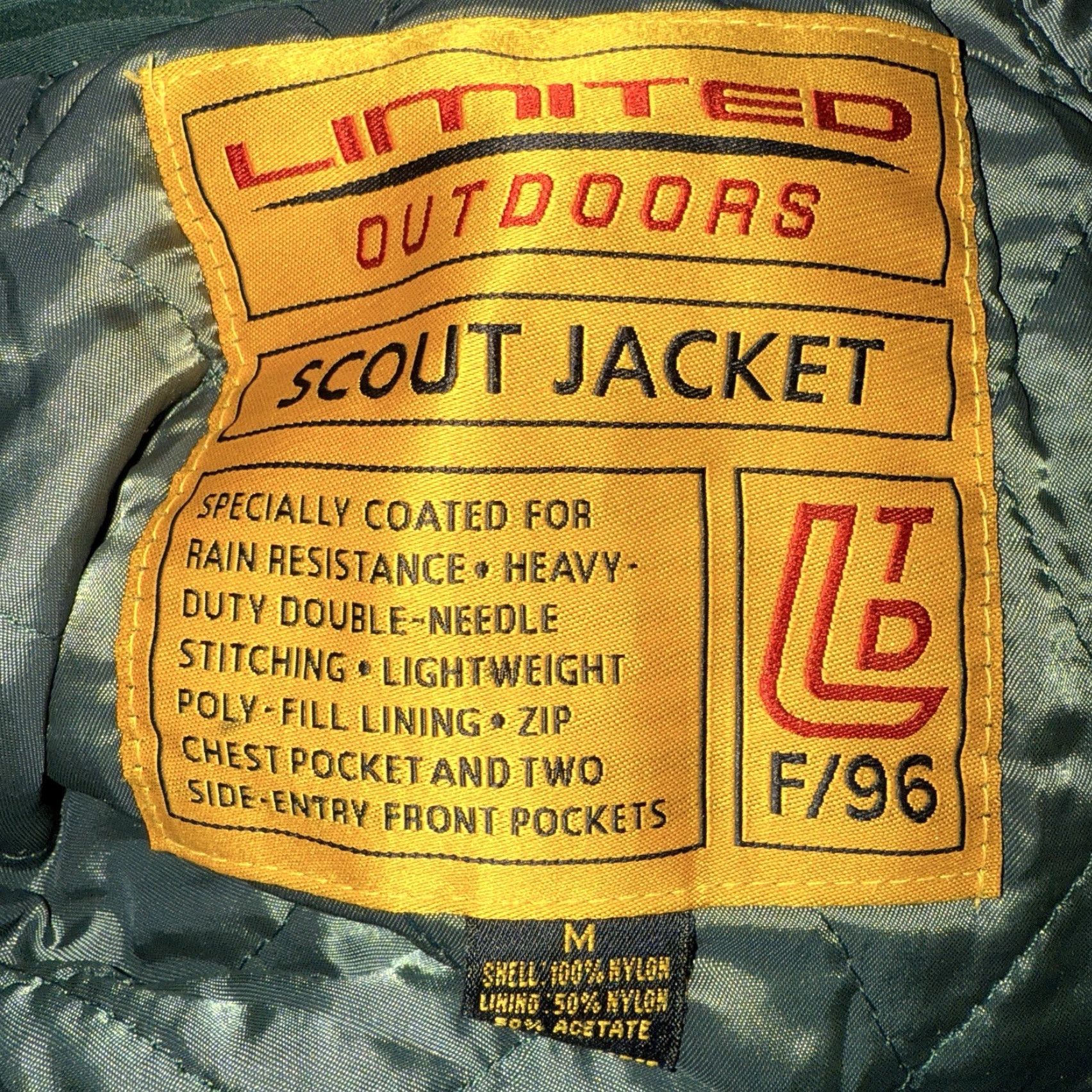 Vintage VTG Limited Outdoors Scout Jacket Full Zip Green Jacket Mens Size M Size US M / EU 48-50 / 2 - 4 Thumbnail
