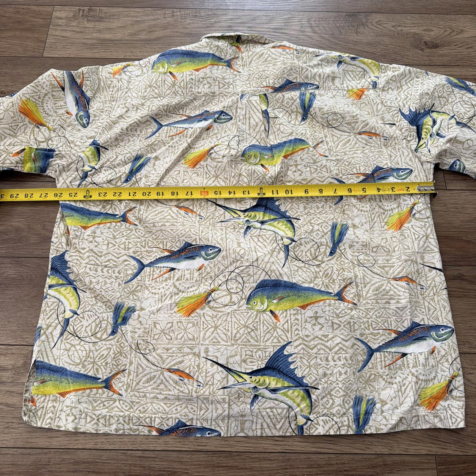 Other Vintage 90s Maui Legend Hawaiian Fishing Art Fish Shirt XL Size US XL / EU 56 / 4 - 7 Thumbnail