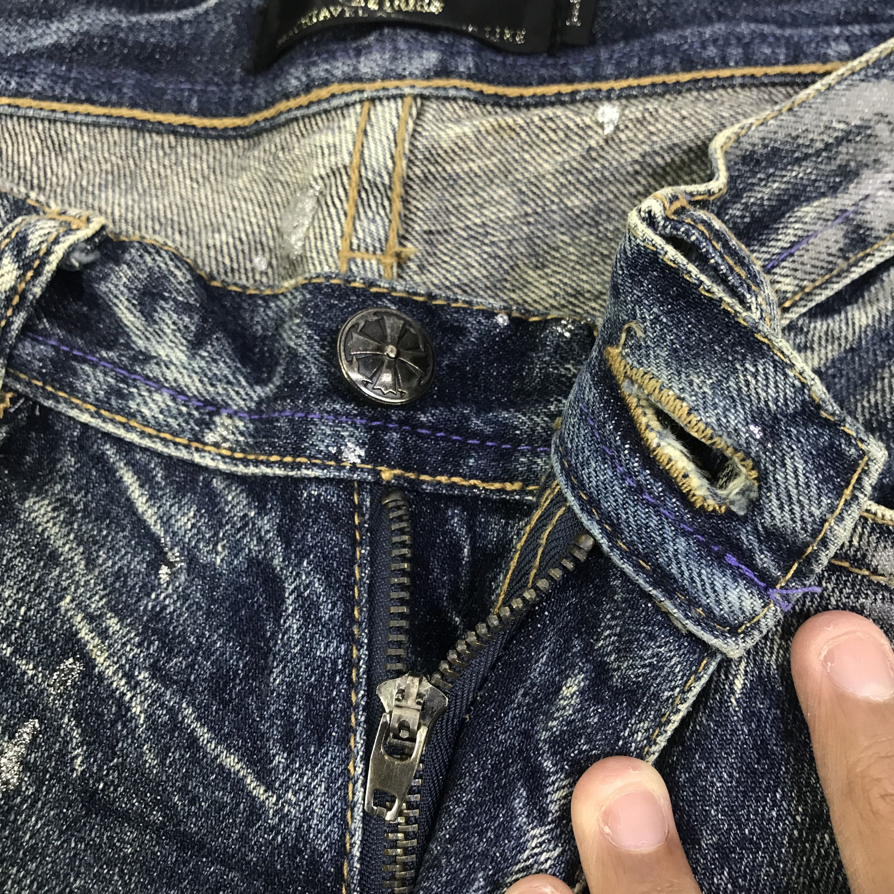 Japanese Brand Flared Midas explosion distressed Bootcut pants K130B18 Size US 29 - 13 Thumbnail