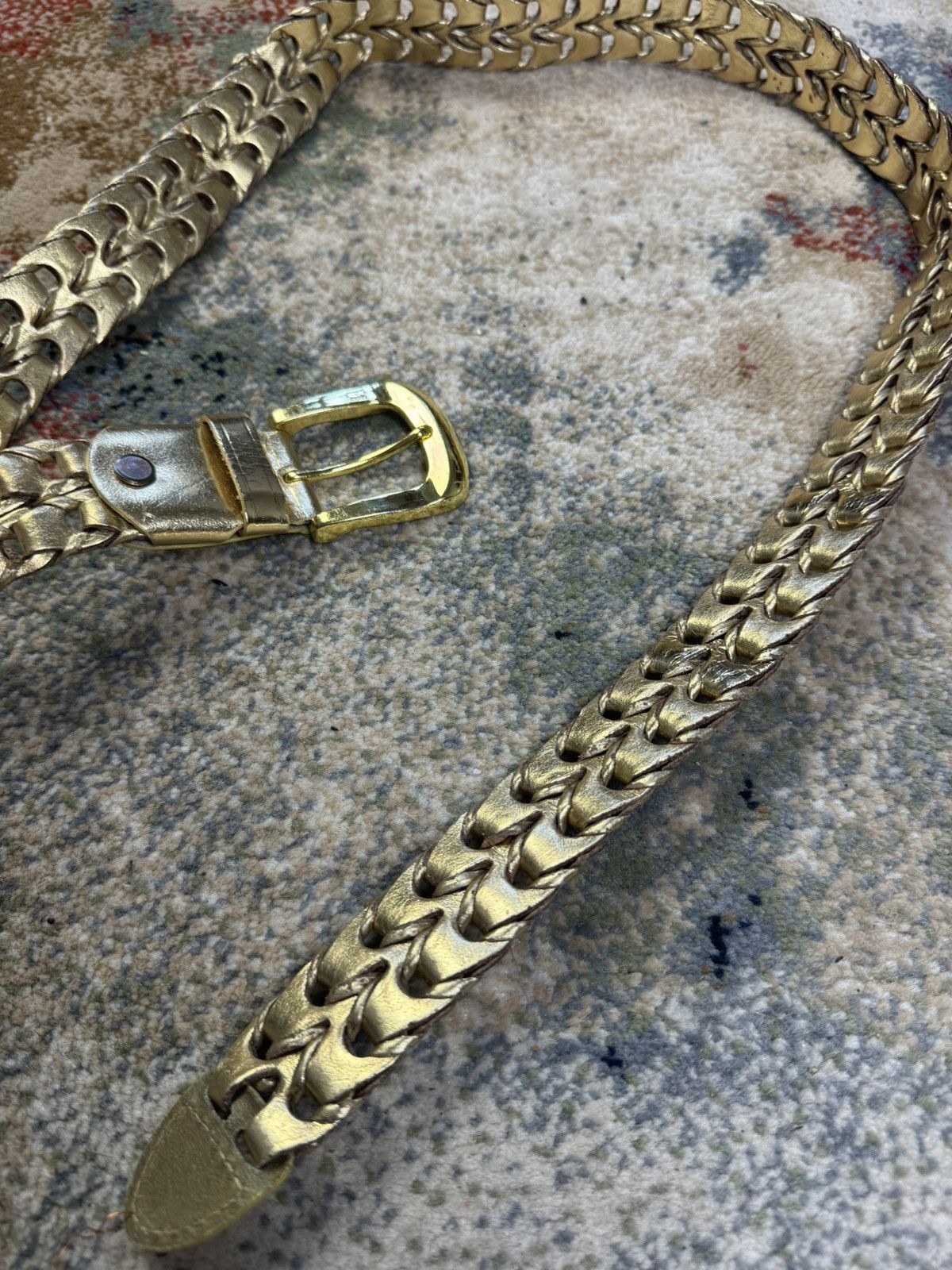 Vintage Vintage Belts Y2K Style belt Japanese Gold Size ONE SIZE - 3 Thumbnail