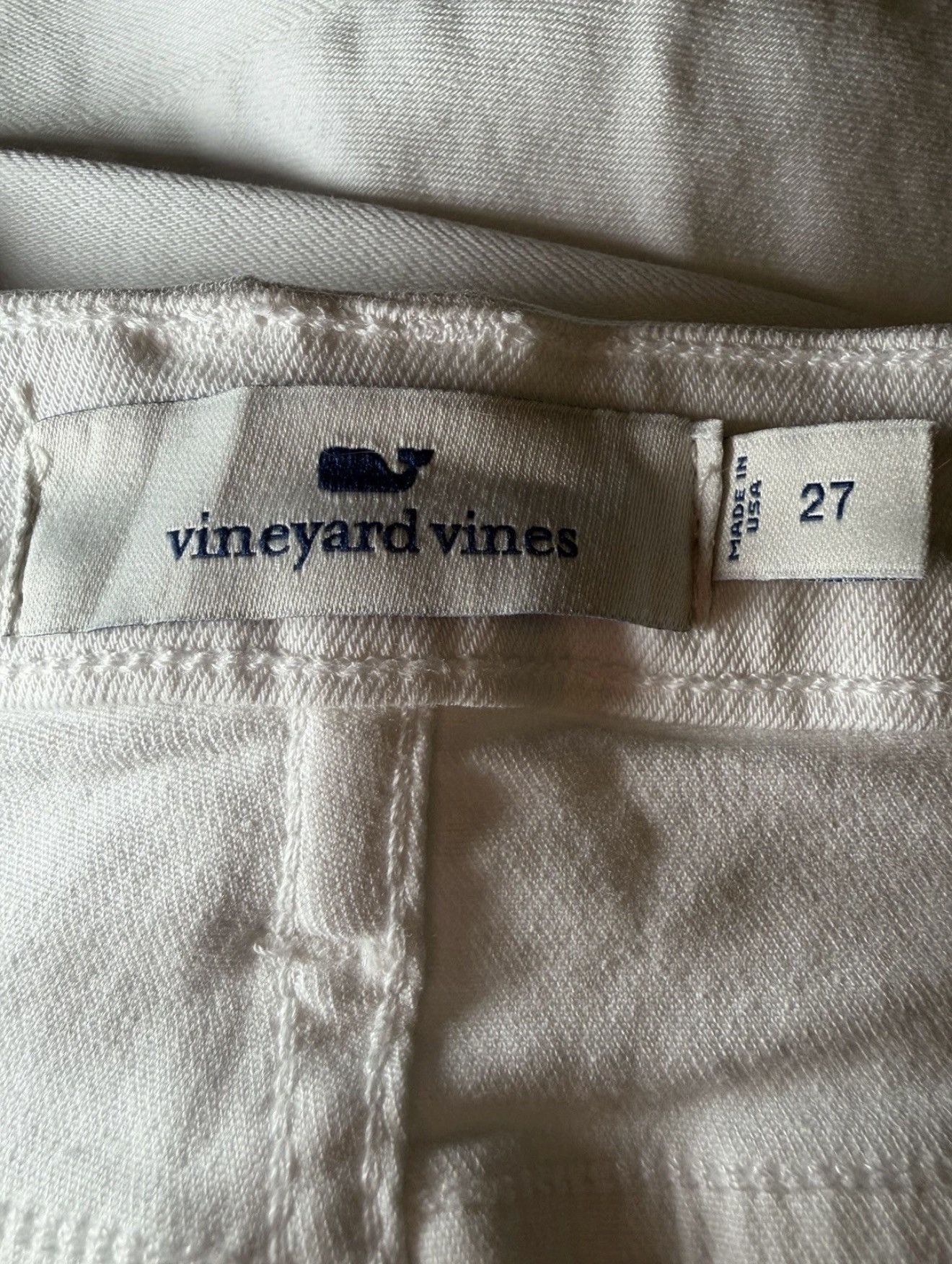 Vineyard Vines Vineyard Vines White High Rise Skinny Jeans 27 Women’s Size 27" / US 4 / IT 40 - 5 Thumbnail