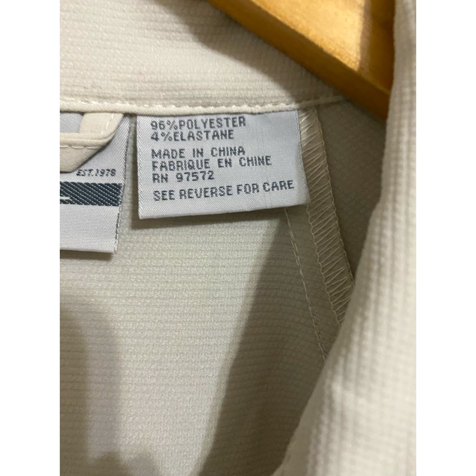 Vintage landway Softshell Jacket water repel golf jacket XS Men Ivory Creme X-Small Size XS / US 0-2 / IT 36-38 - 5 Thumbnail