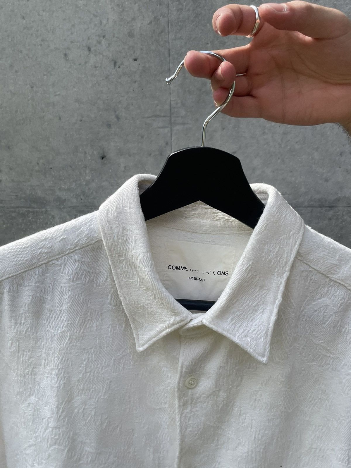 COMME des GARCONS HOMME Botanical Jacquard Woven Shirt.