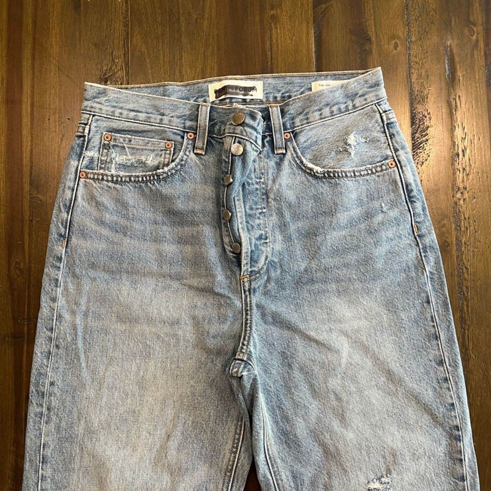 Vintage Denim Forum Aritzia Joni High Rise Loose Jeans - Size 26 Size 26" / US 2 / IT 38 - 7 Thumbnail