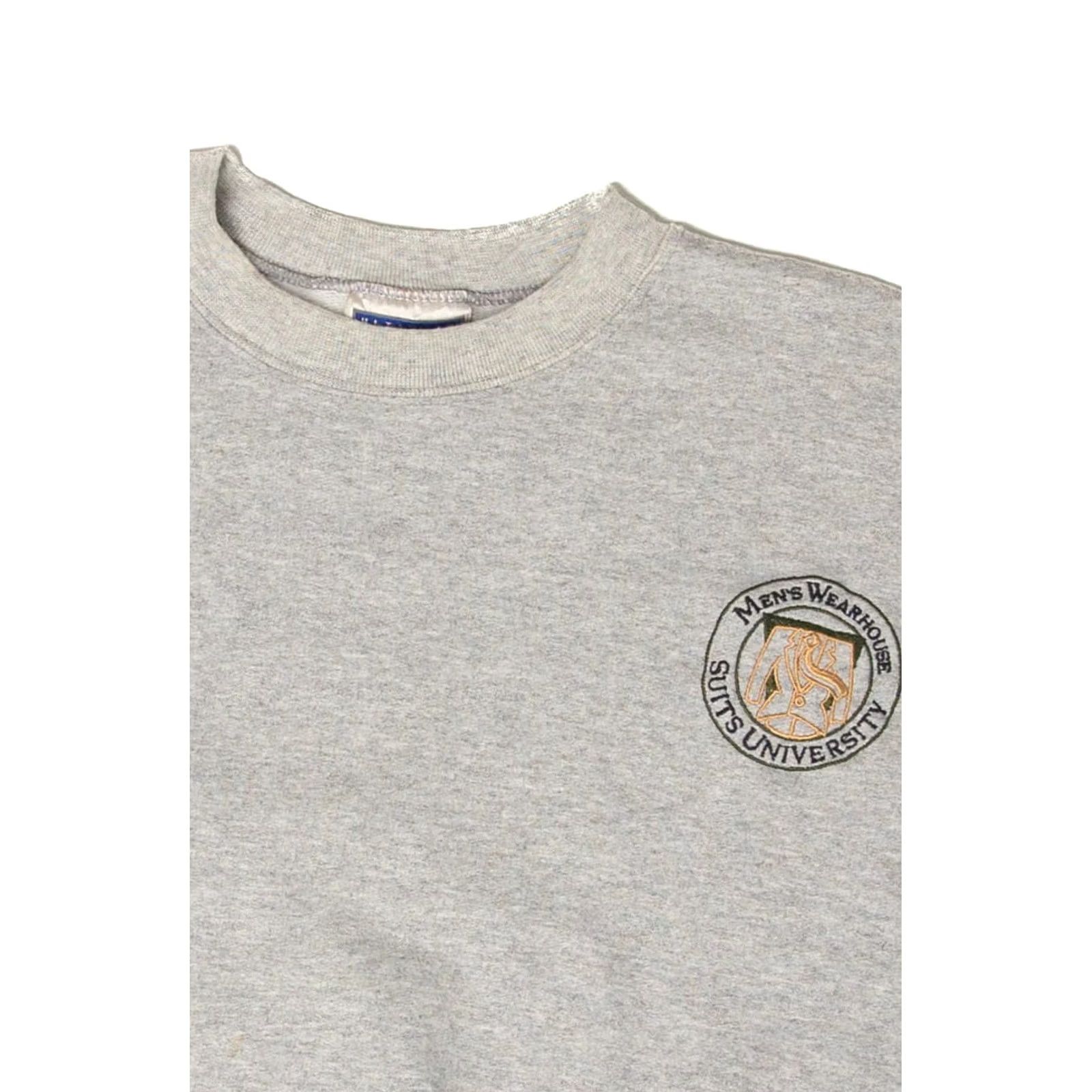 Hanes VINTAGE Hanes Grey Sweatshirt University Men's X-Large 1990s Size US XL / EU 56 / 4 - 2 Thumbnail