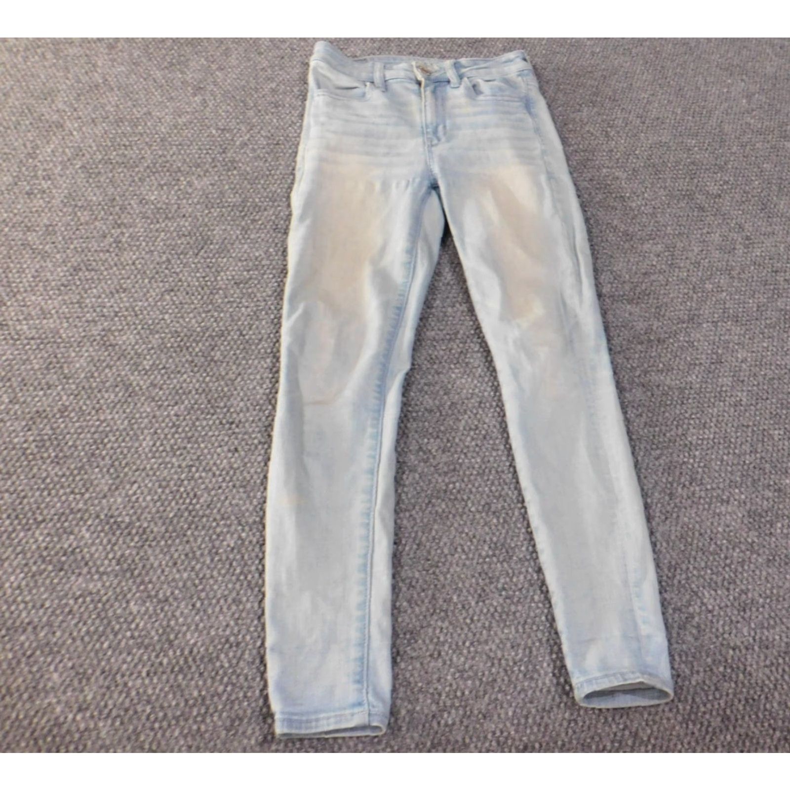 American Eagle Outfitters American Eagle Outfitters Jeans Womens Size 2 blue mid rise jegging denim distressed light Size 42" / US 20 - 2 Thumbnail