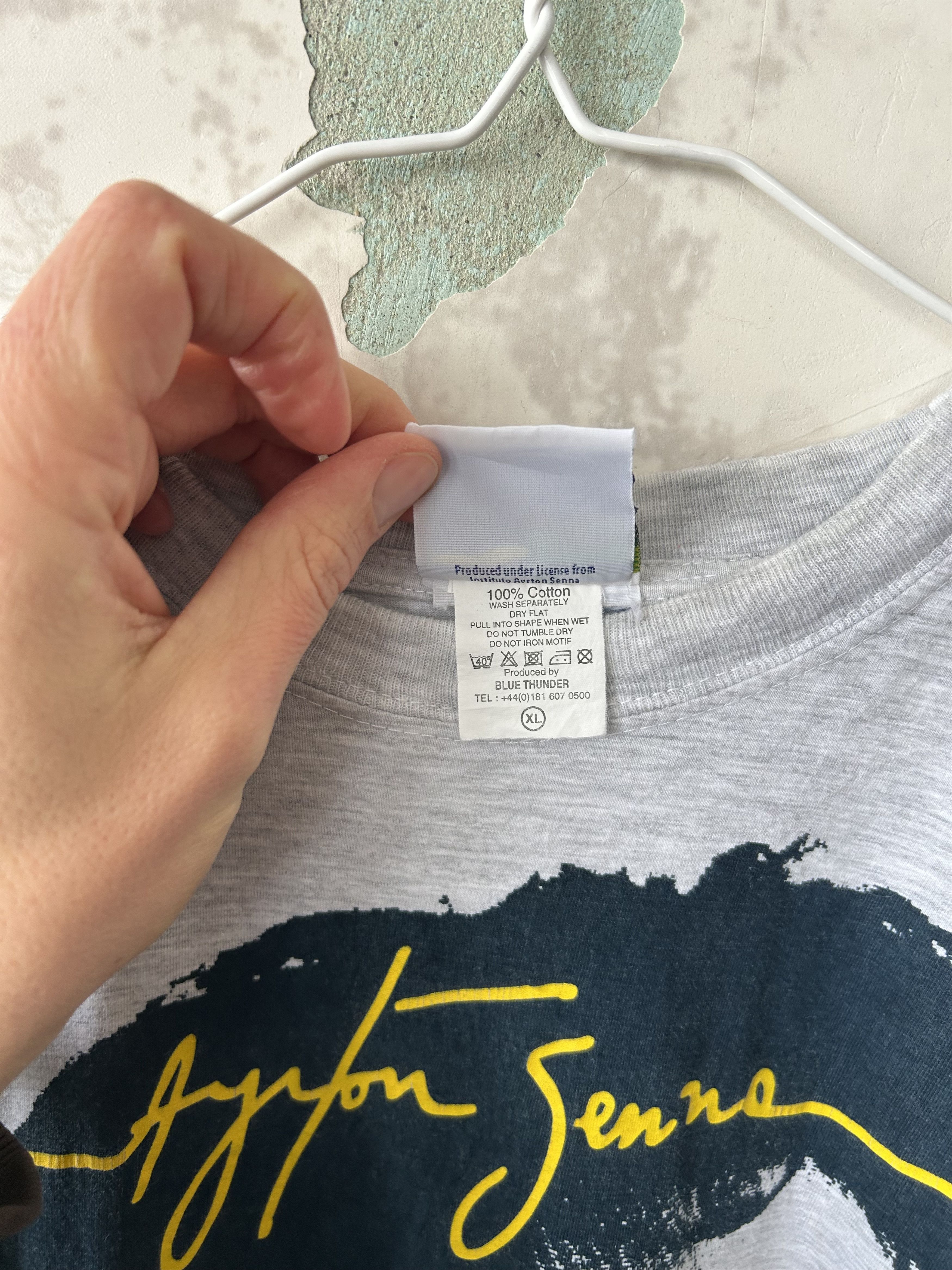 NASCAR Rare Vintage 90s Ayrton Senna The Little Senna Promo Tee Size US XL / EU 56 / 4 - 5 Thumbnail