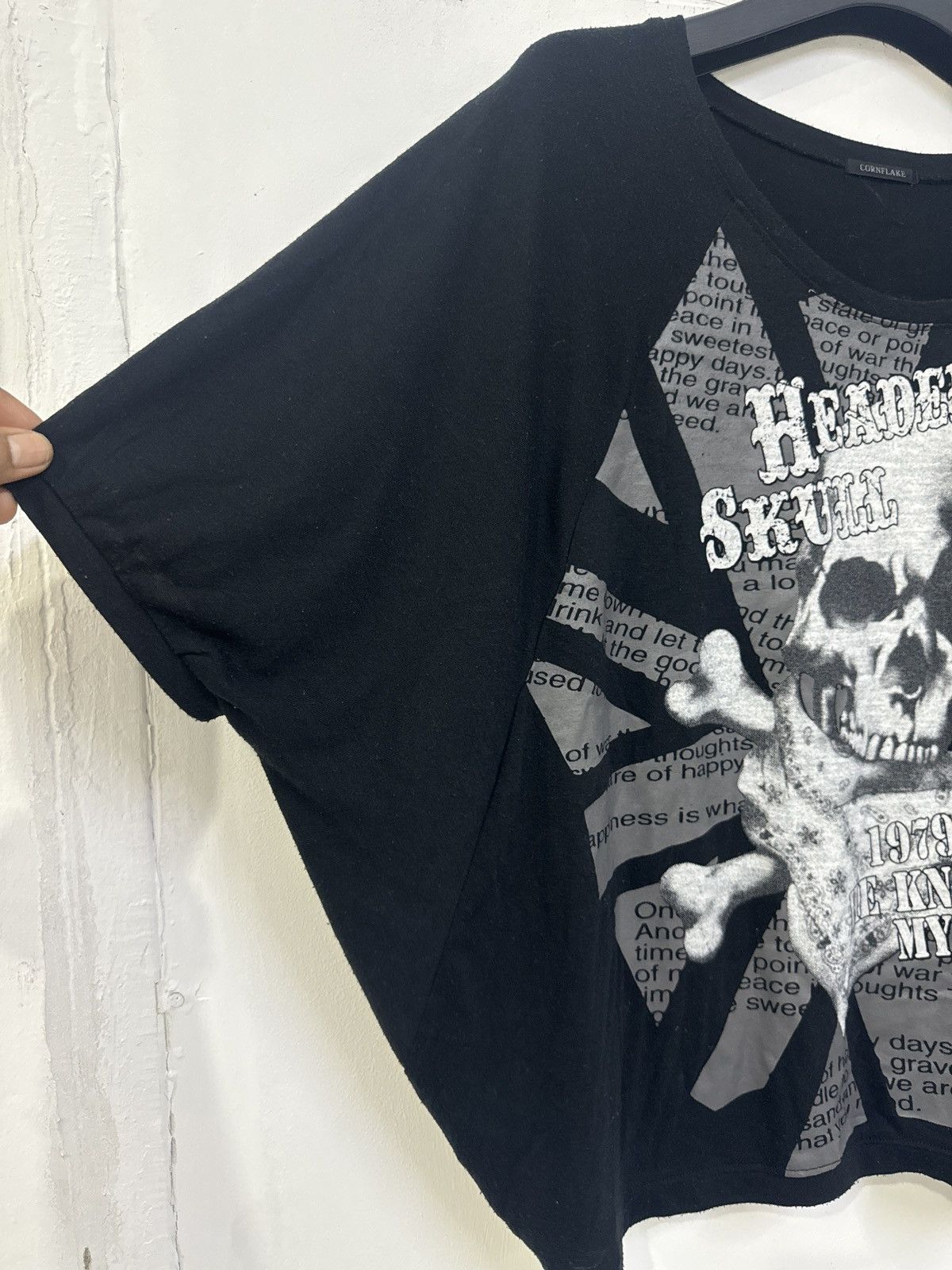 Japanese Brand 💥 PUNK DESIGN HEADERS SKULL UNION FLAG BAGGY STYLE RARE Size US M / EU 48-50 / 2 - 9 Thumbnail