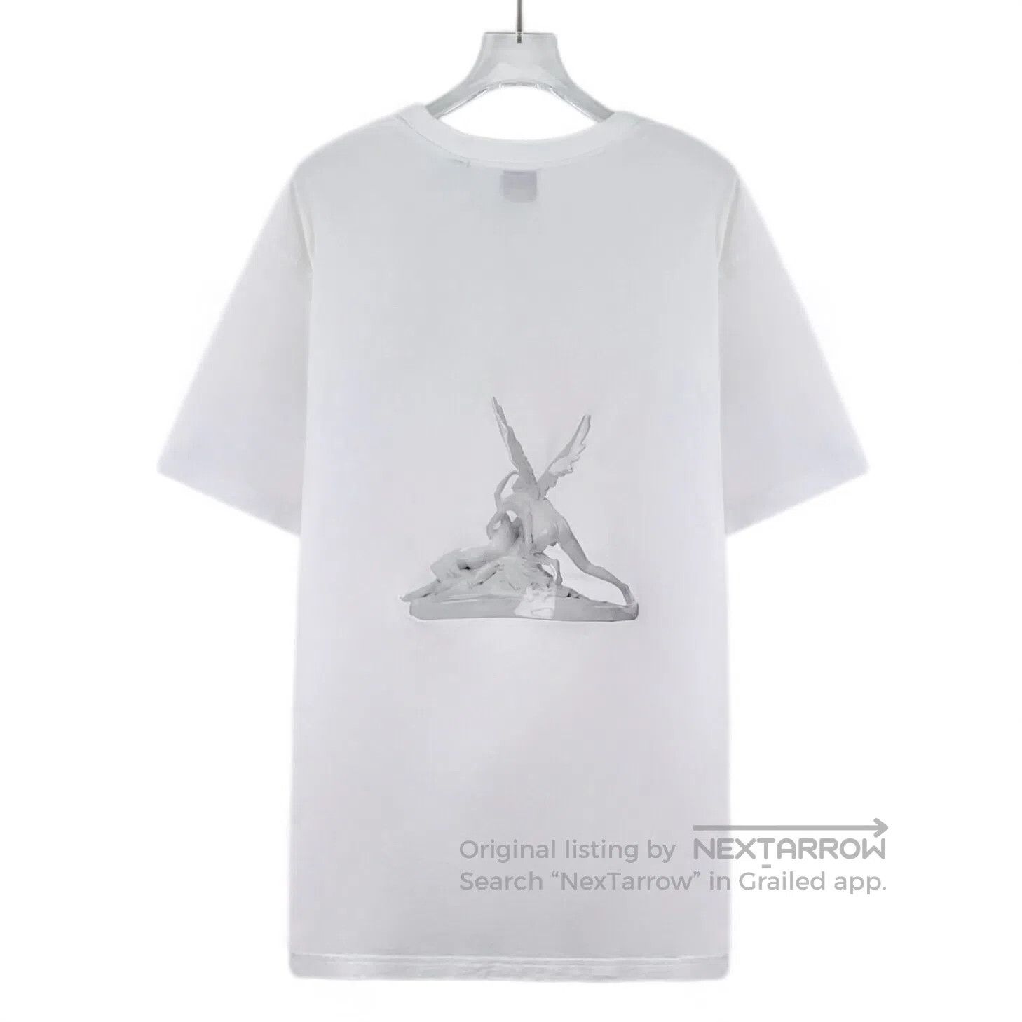 Burberry Burberry White Cupid Print Cotton Round Neck Short Sleeve Size US S / EU 44-46 / 1 - 2 Thumbnail