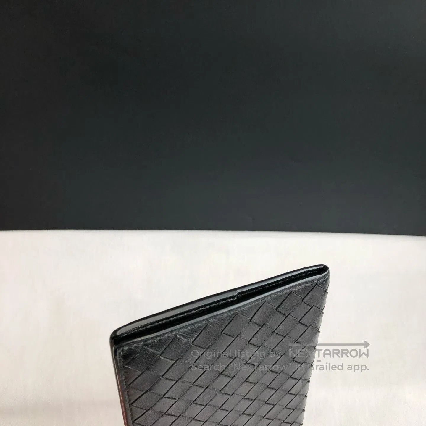 Bottega Veneta BV Black Woven Foldable Passport Card Case. Size ONE SIZE - 3 Thumbnail