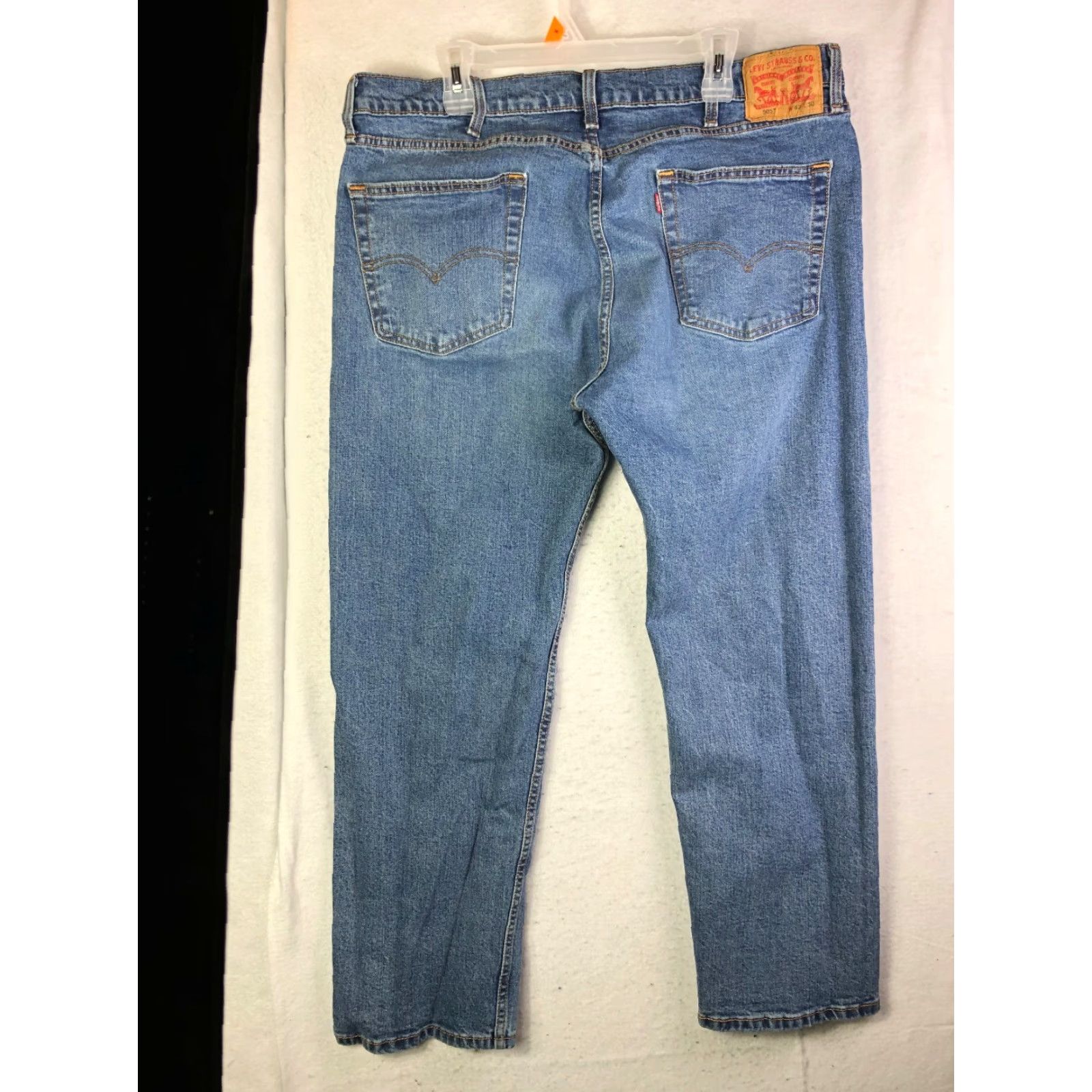 Levi's Levi's 505 Jeans Mens 40x30 Mid Rise Straight Leg Blue Denim Size US 40 / EU 56 - 5 Thumbnail