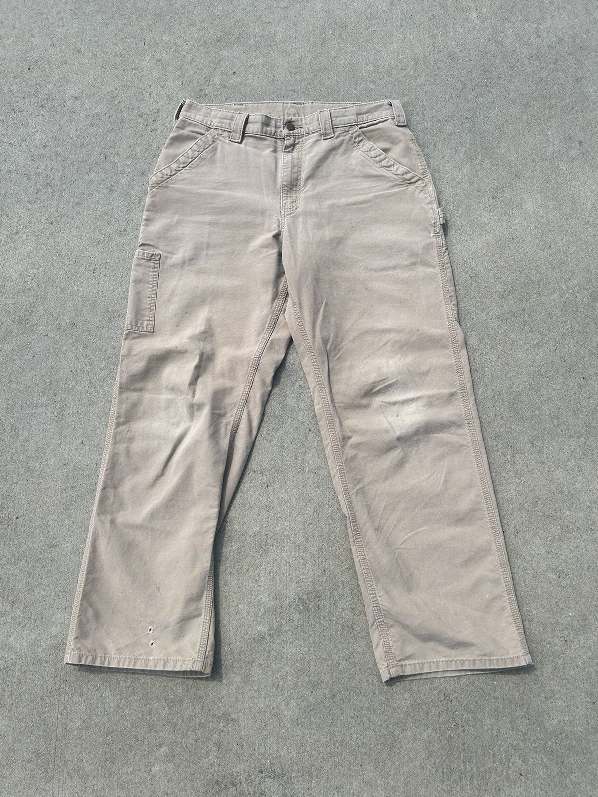Carhartt Vintage Distressed Workwear Carpenter Pants 34x32