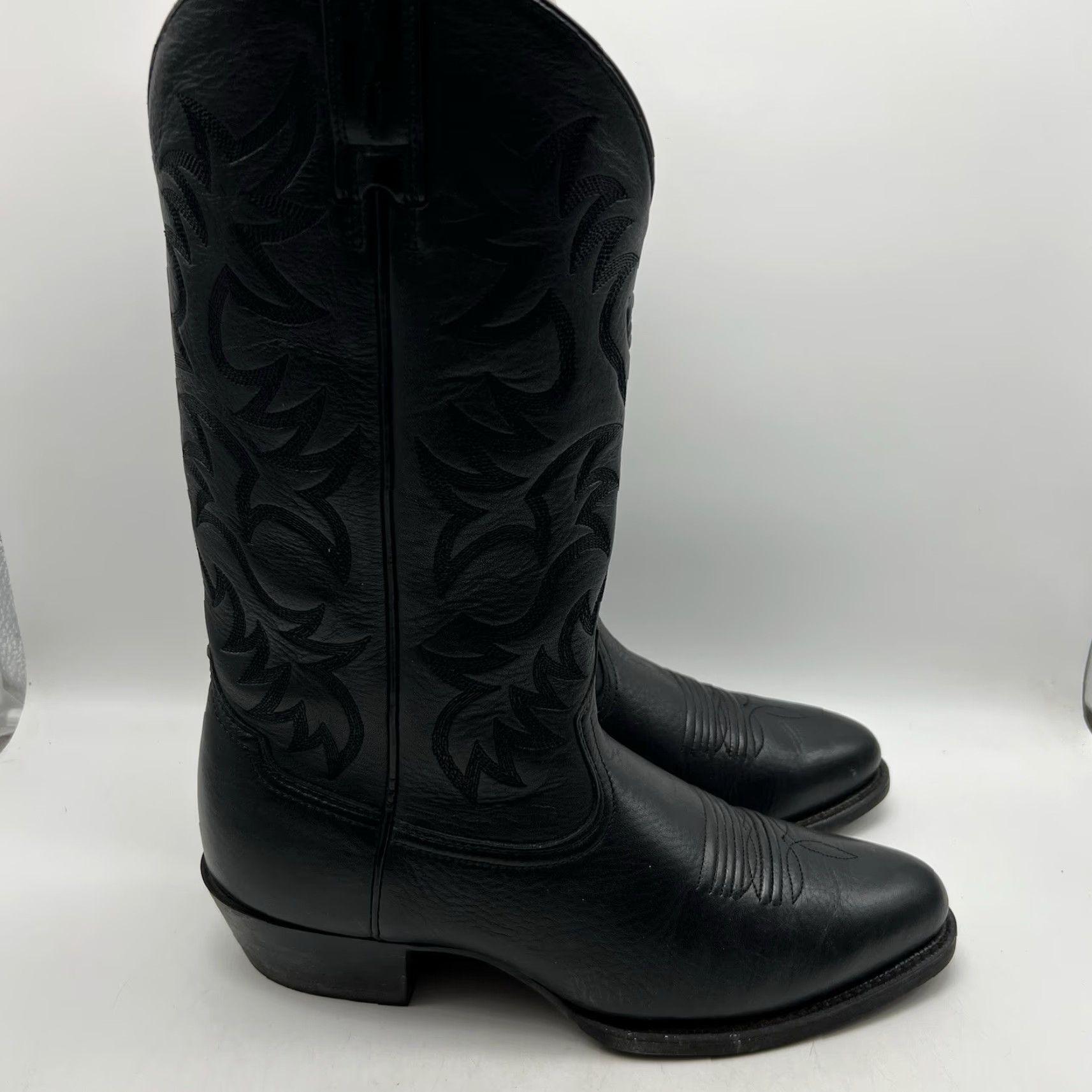 Ariat Ariat Heritage Western Boots Men Black Leather Pull-On Size 10 EE Size US 10 / EU 43 - 2 Thumbnail