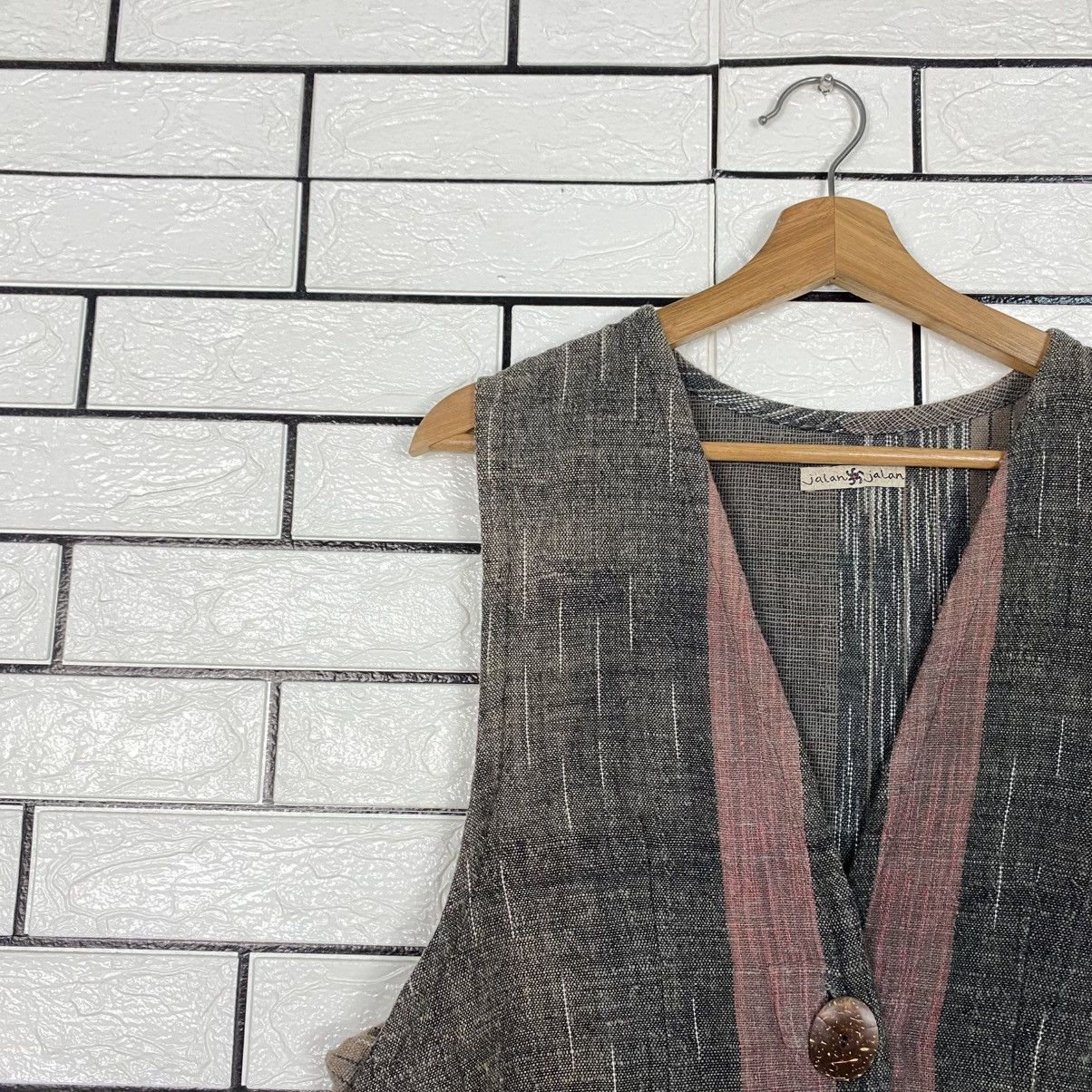Japanese Brand Vintage Jalan Jalan Vest Traditional Japan Issey Miyake Size US M / EU 48-50 / 2 - 8 Thumbnail