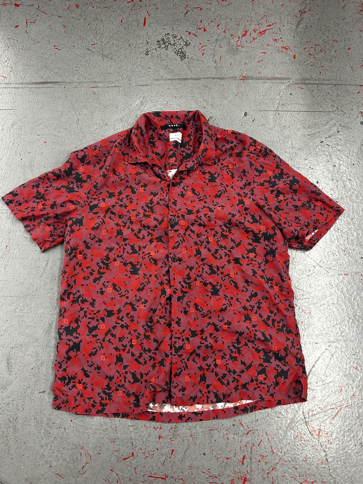 Ksubi Kusbi Digi Resort Button Down Fitted Shirt Size Large Size US L / EU 52-54 / 3 - 1 Thumbnail