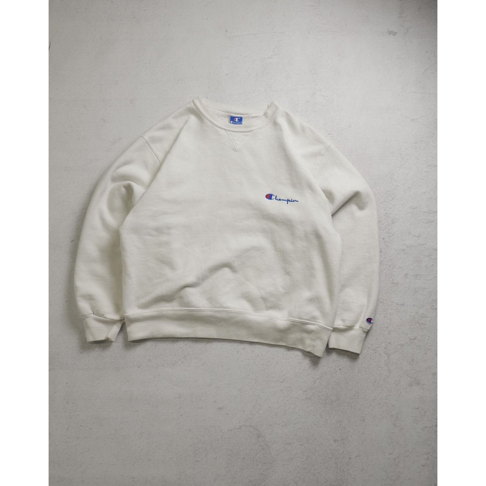 Champion Vintage 90s Champion White Sweatshirt - Women's Medium Size M / US 6-8 / IT 42-44 - 1 Thumbnail