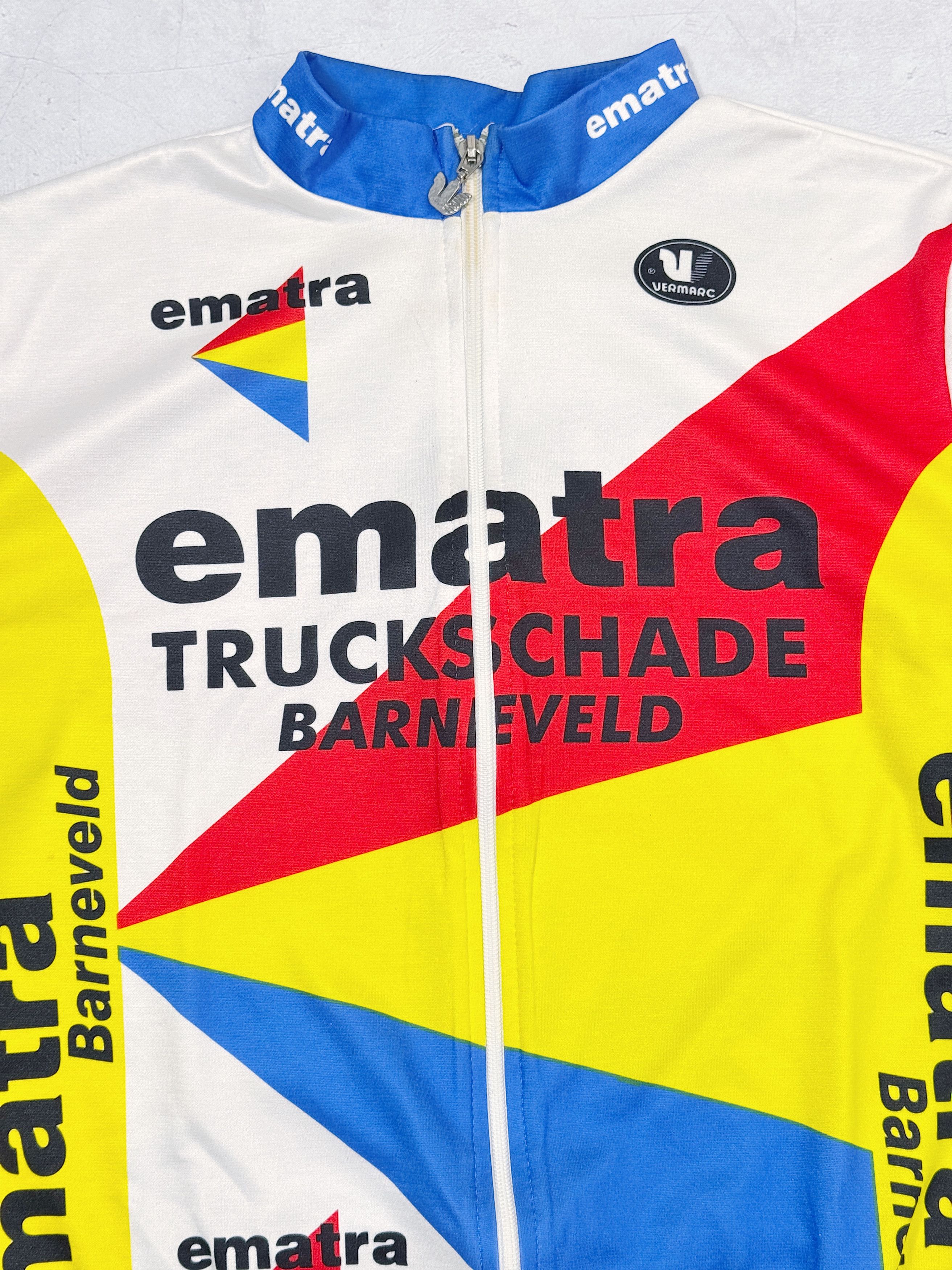 Vintage Vintage Vermarc Ematra Warm Cycling Jersey Size US L / EU 52-54 / 3 - 3 Thumbnail