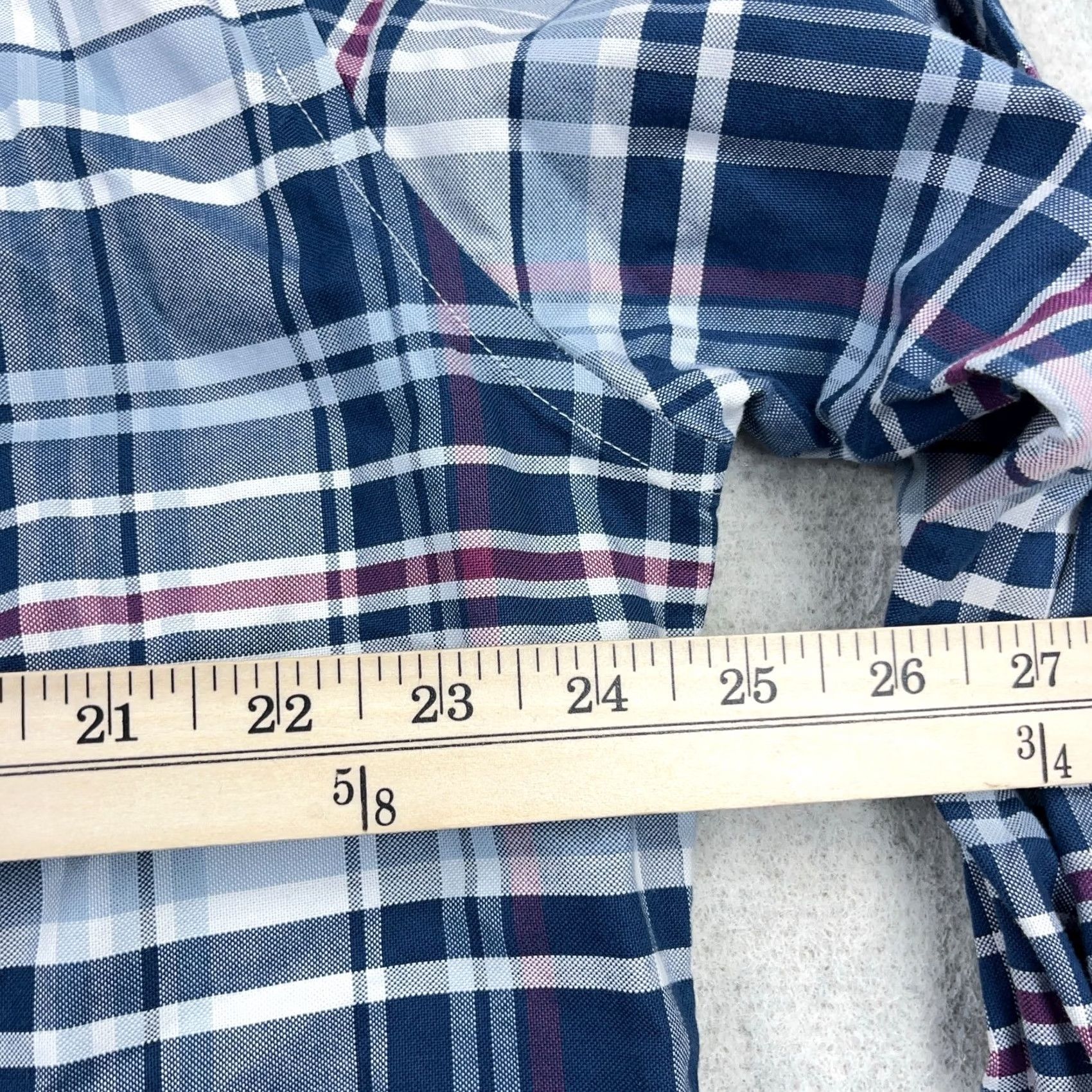 Brooks Brothers Brooks Brothers Shirt Men XL Blue Button-Down Oxford OCBD Regent Plaid Regular Pattern Adult XL Blue) Size US XL / EU 56 / 4 - 7 Thumbnail