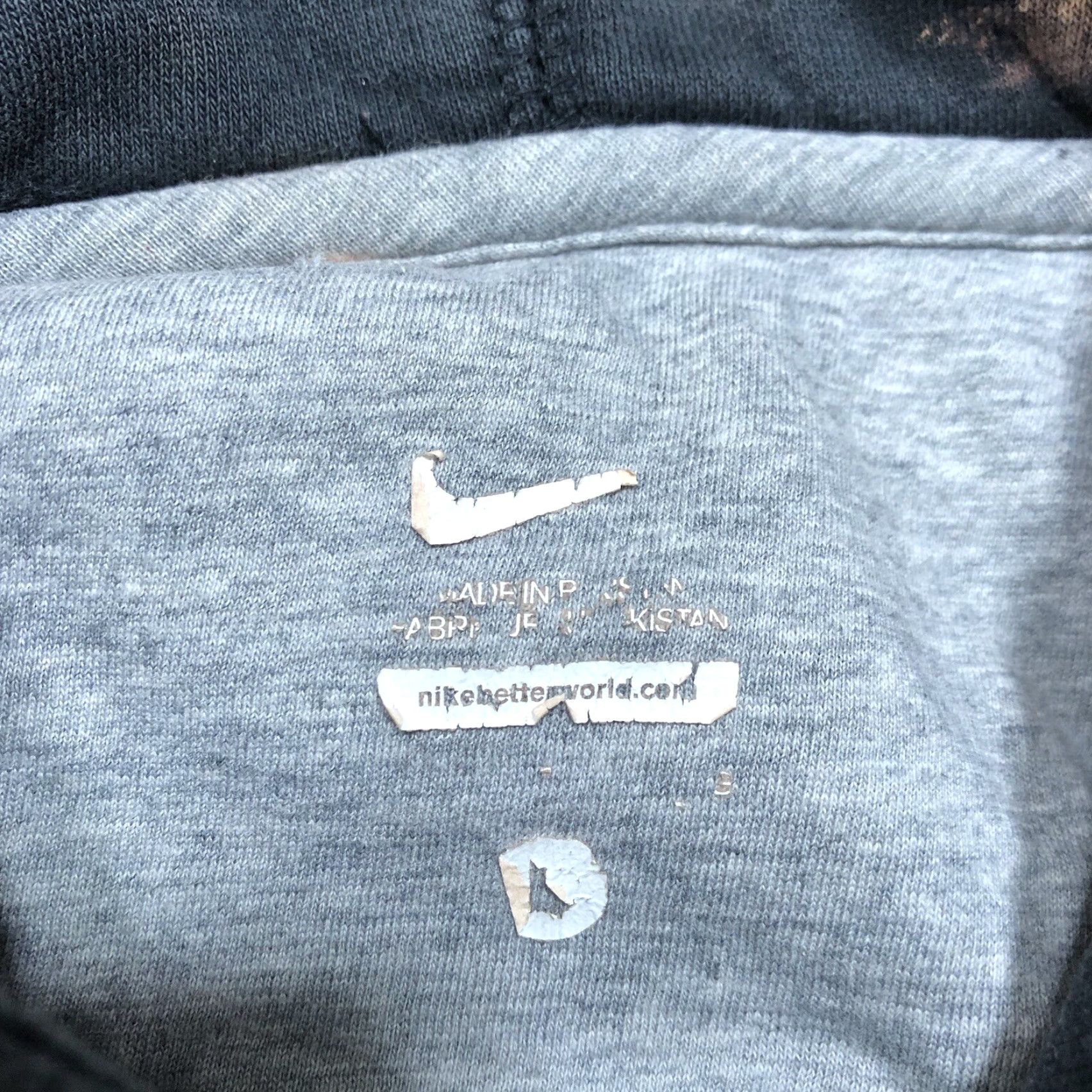 Nike Nike Hoodie Mens L Black Tie Dye Acid Wash Logo Sleeves 90s Streetwear Shirt? Size US L / EU 52-54 / 3 - 5 Thumbnail