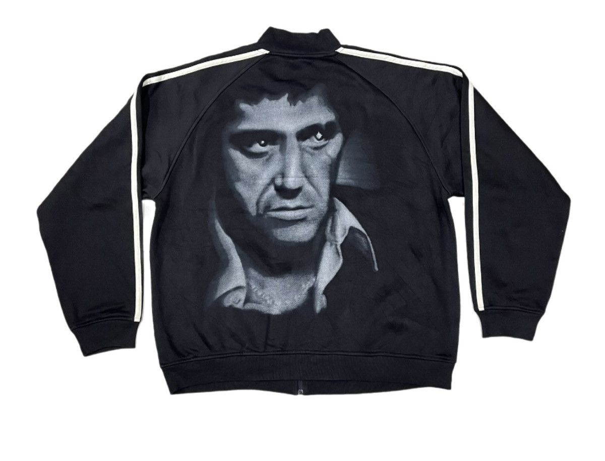 Vintage TONY MONTANA OVP Rare Design Sweater Size US XXL / EU 58 / 5 - 1 Thumbnail
