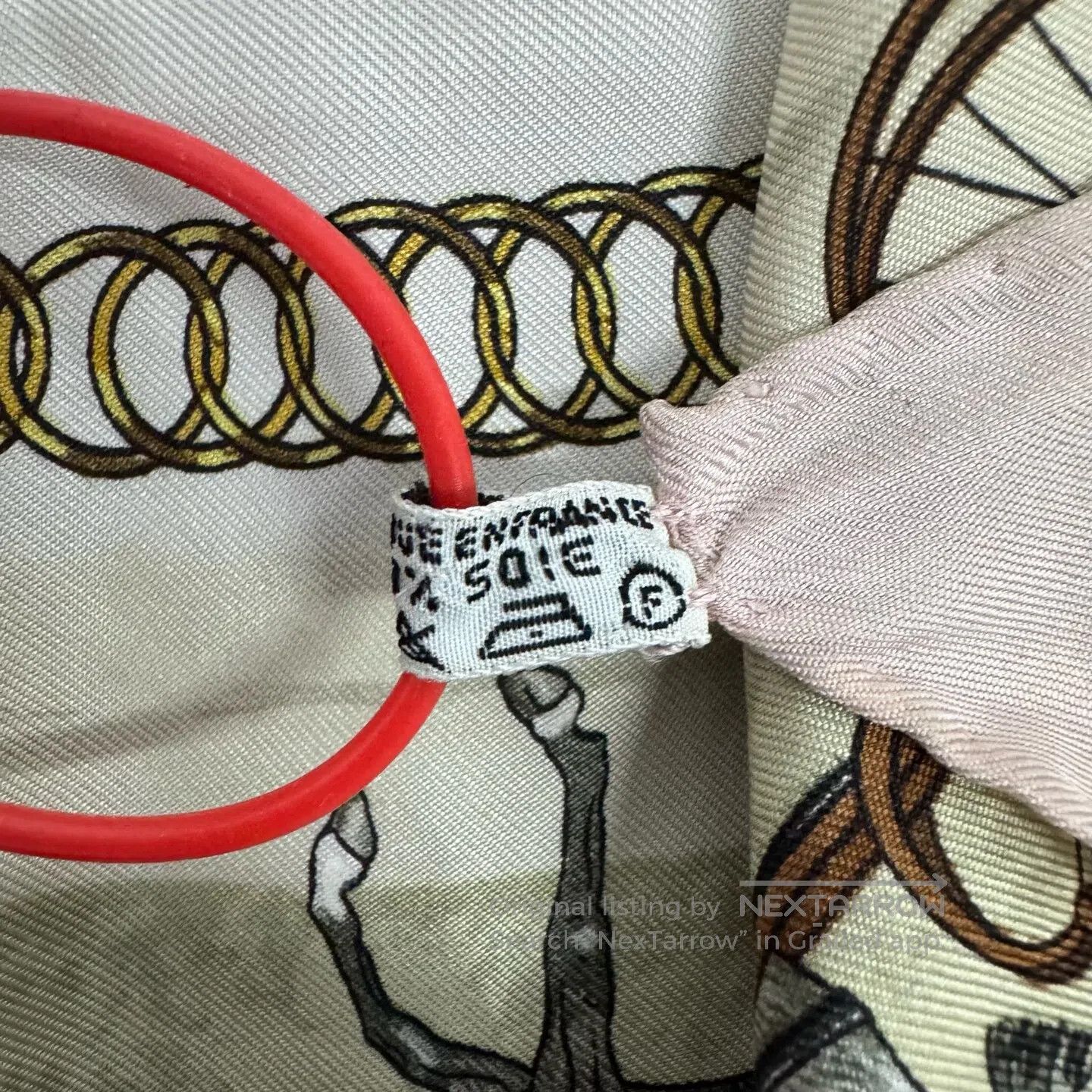 Hermes Hermes Pink carriage silk scarf| Size ONE SIZE - 4 Thumbnail
