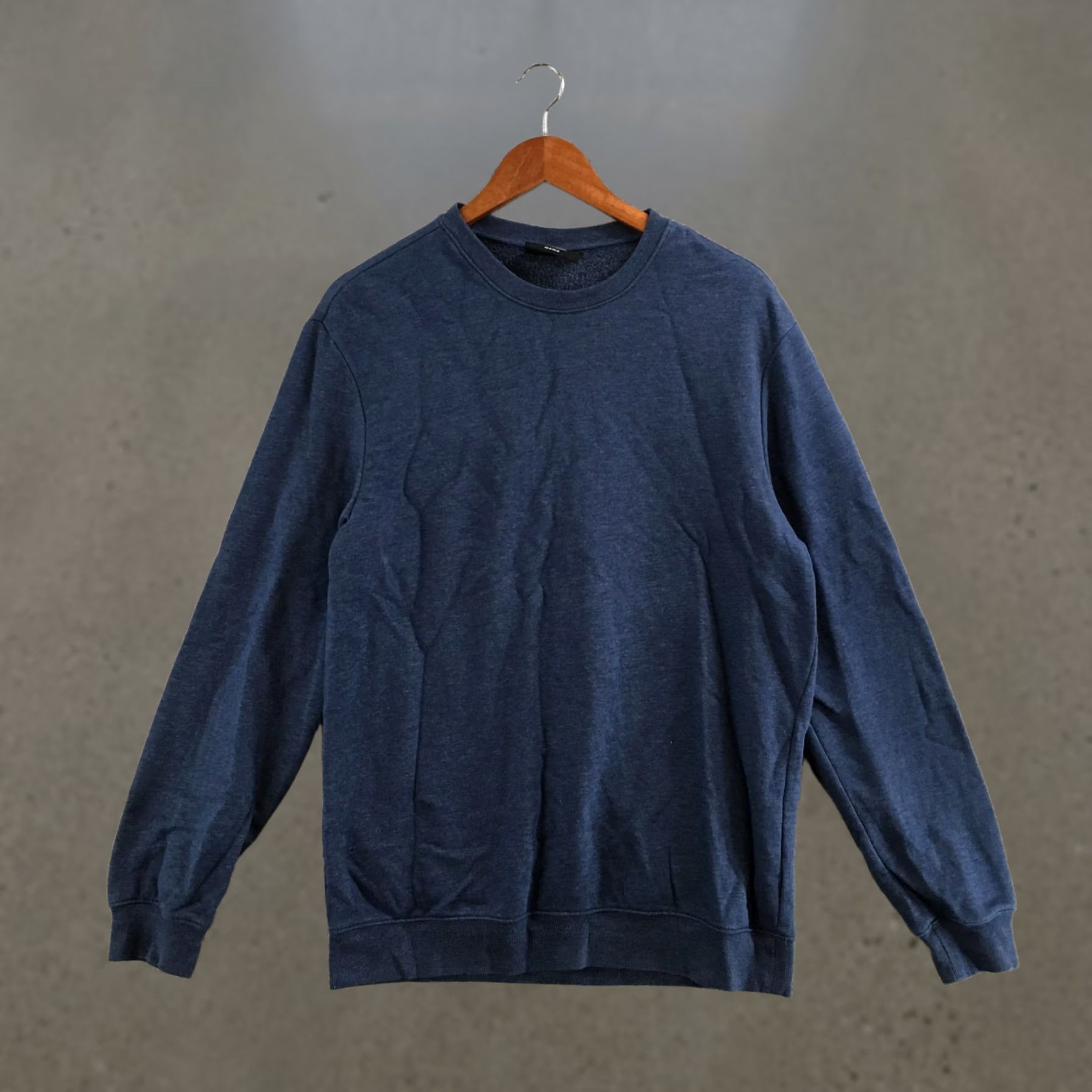 H&M H&M Relaxed Fit Sweatshirt Mens M Blue Long Sleeve Crew Neck Pullover Shirt Size US M / EU 48-50 / 2 - 1 Thumbnail