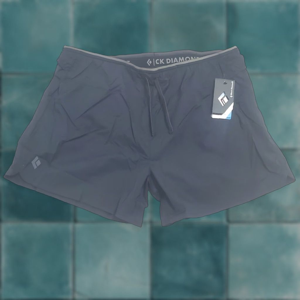 Black Diamond VINTAGE Black Diamond Distance Shorts Men XL Black 5" Nylon Pull On Stretch Running Size US 36 / EU 52 - 1 Thumbnail