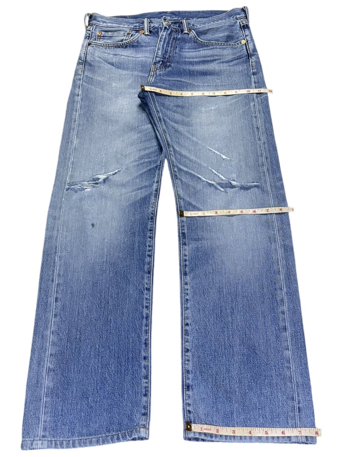 Levi's Vintage Levis 505 Faded Wash Distressed Loose Jeans Size US 32 / EU 48 - 13 Thumbnail
