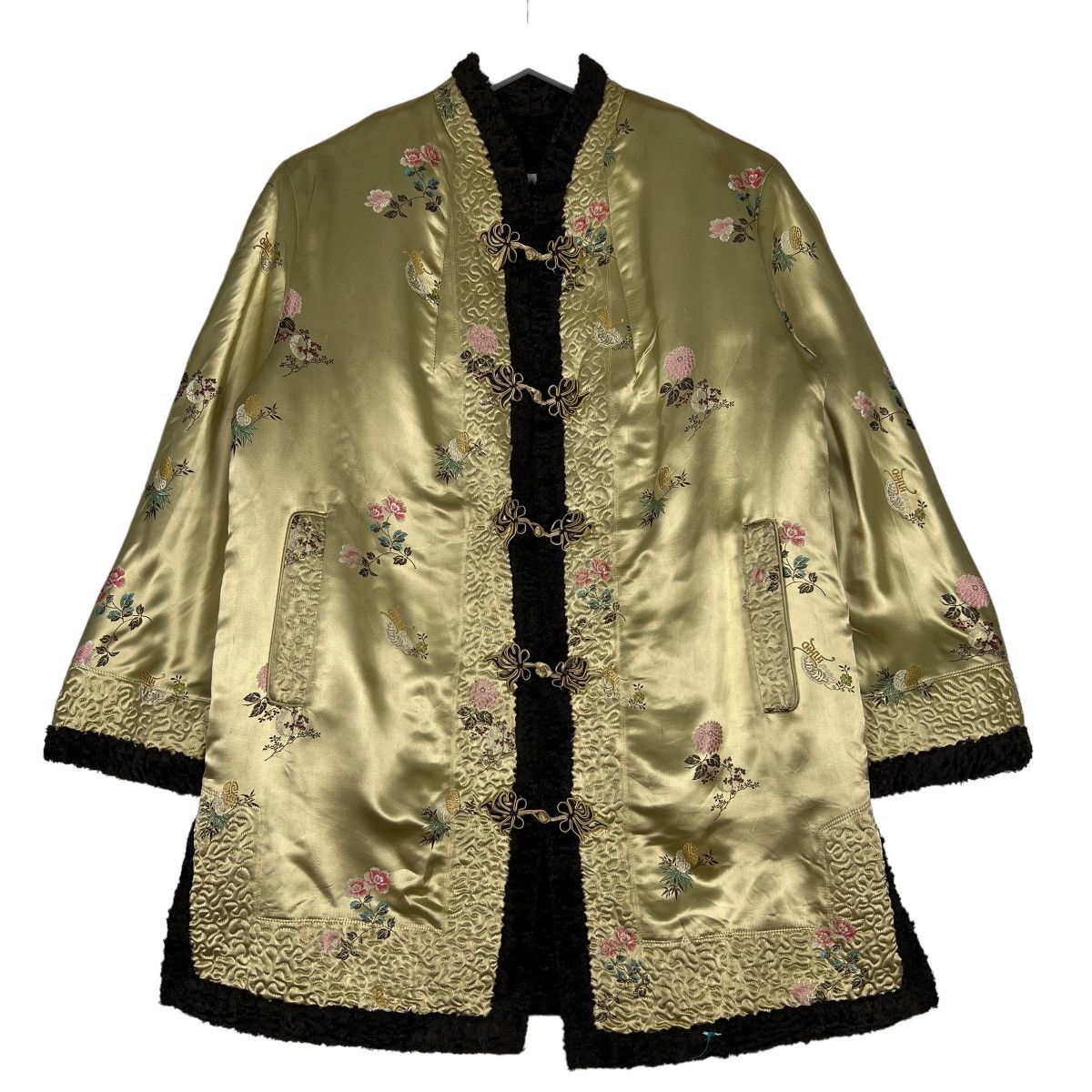 Japanese Brand 🔥 RARE VINTAGE 60s RAYON MANDARIN REVERSIBLE JACKET Size US M / EU 48-50 / 2 - 1 Thumbnail