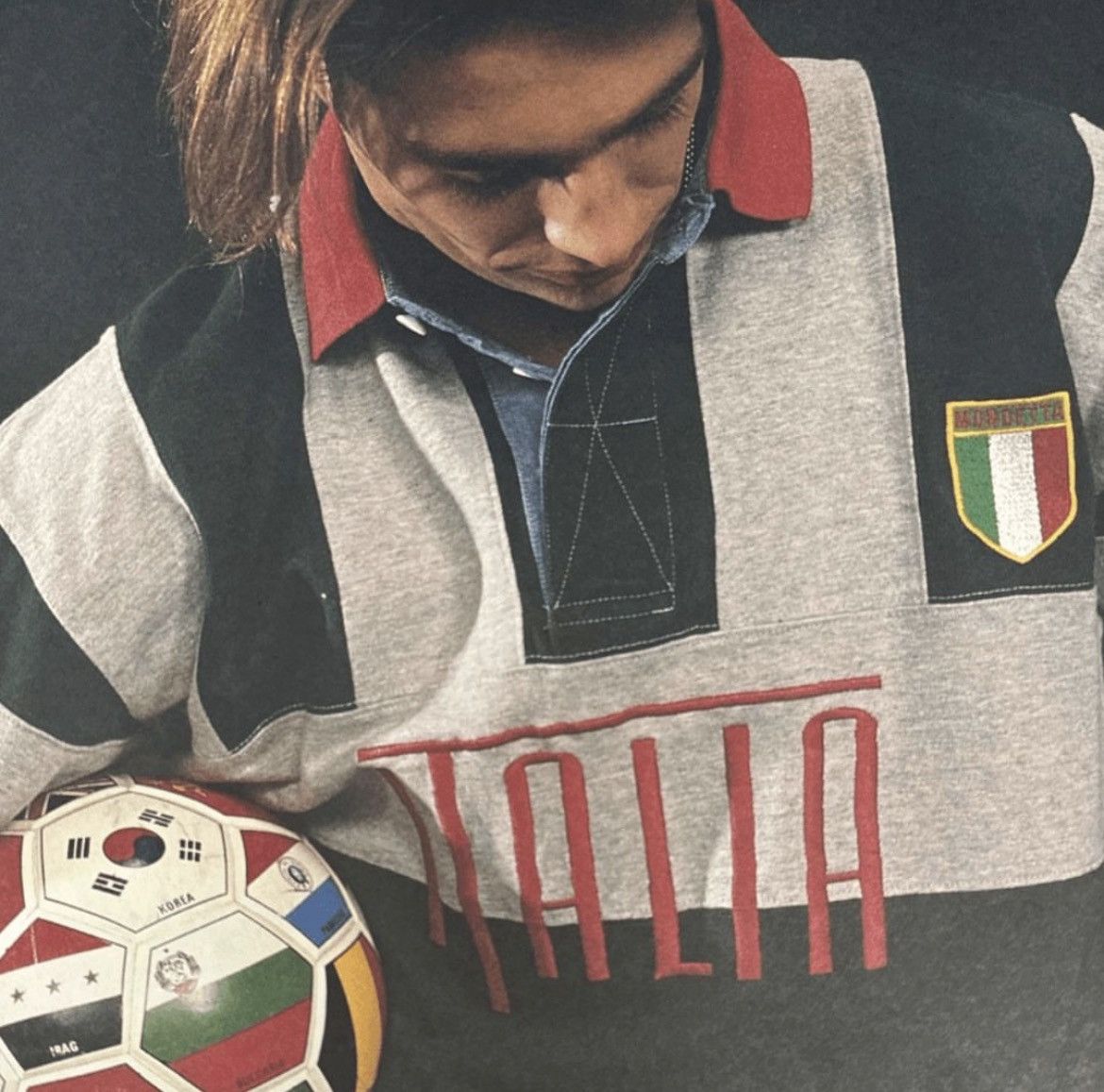 Vintage 💥RARE💥Vintage Mondetta "Italy" Embroidered Rugby Polo Shirt Size US L / EU 52-54 / 3 - 1 Thumbnail