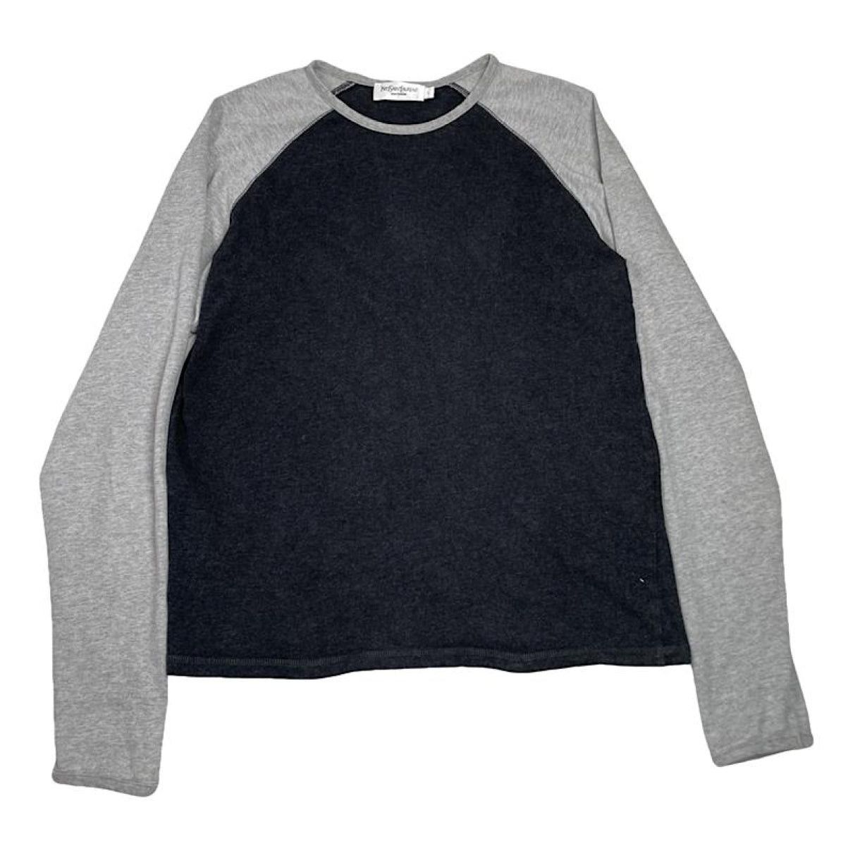 Yves Saint Laurent Black Cotton Knitwear & Sweatshirt Size M / US 6-8 / IT 42-44 - 1 Thumbnail