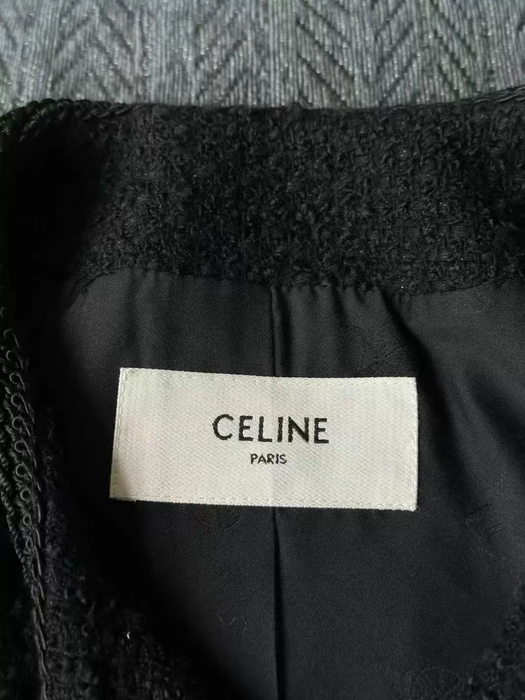 Celine CELINE It Triple-Button Tweed Blazer 42 New With Tags Size M / US 6-8 / IT 42-44 - 3 Thumbnail