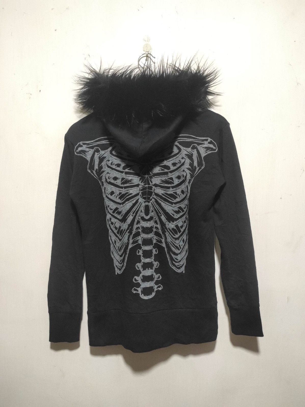 Japanese Brand Glad News Skull Studed zipper fur hoodie LGB style Size US S / EU 44-46 / 1 - 12 Thumbnail