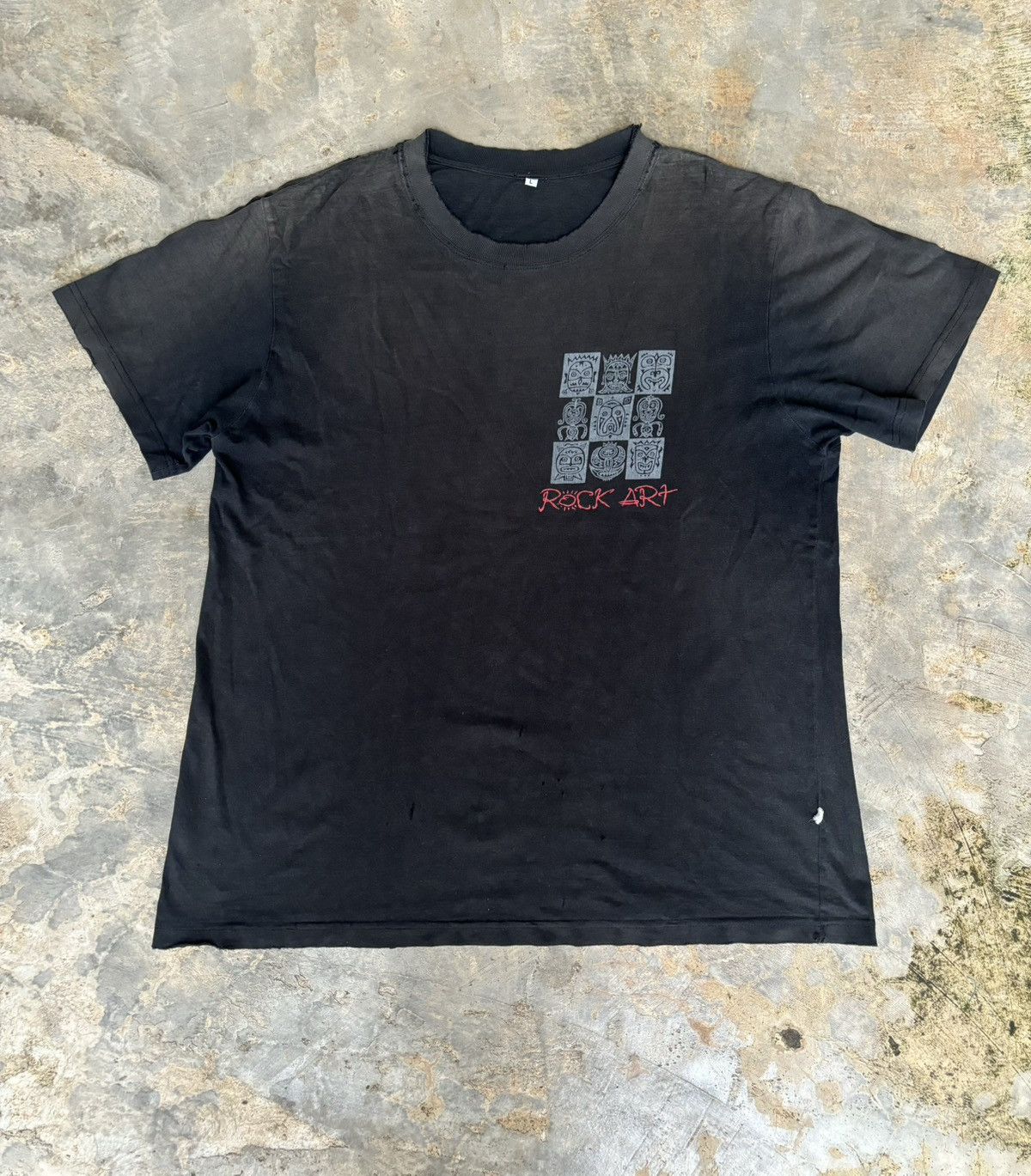 Vintage vintage Primitiv Look Rock Art Tshirt Size US L / EU 52-54 / 3 - 2 Thumbnail