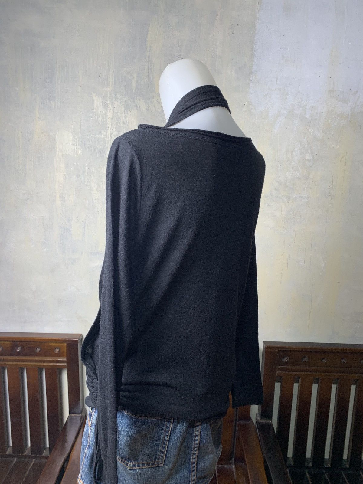 Japanese Brand y2k Macurare Japan Black Halter Extra Vest Sword Cross Top Size M / US 6-8 / IT 42-44 - 4 Thumbnail