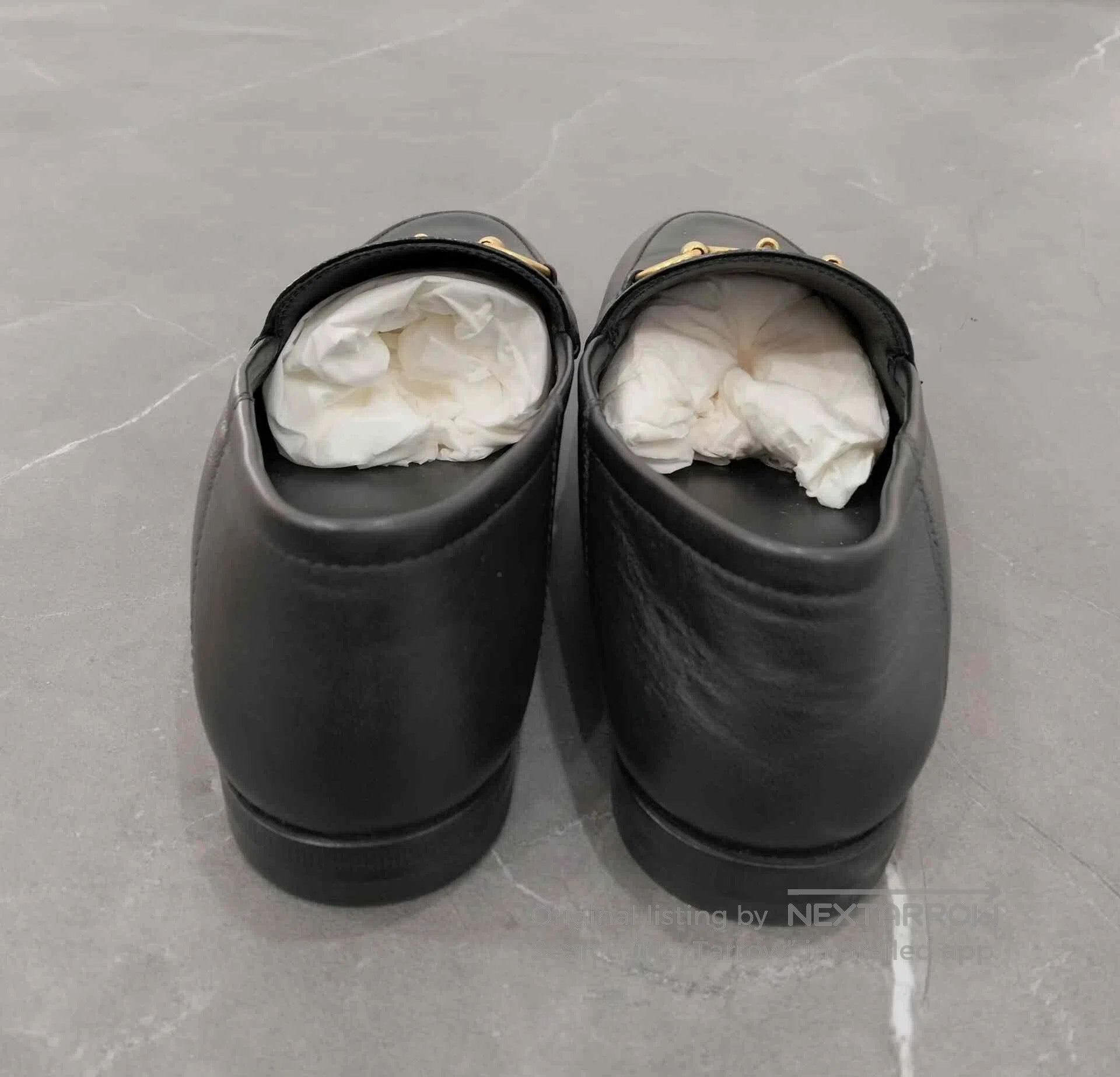 Gucci Gucci Black Leather Horsebit Loafers. Size US 4.5 / IT 34.5 - 6 Thumbnail
