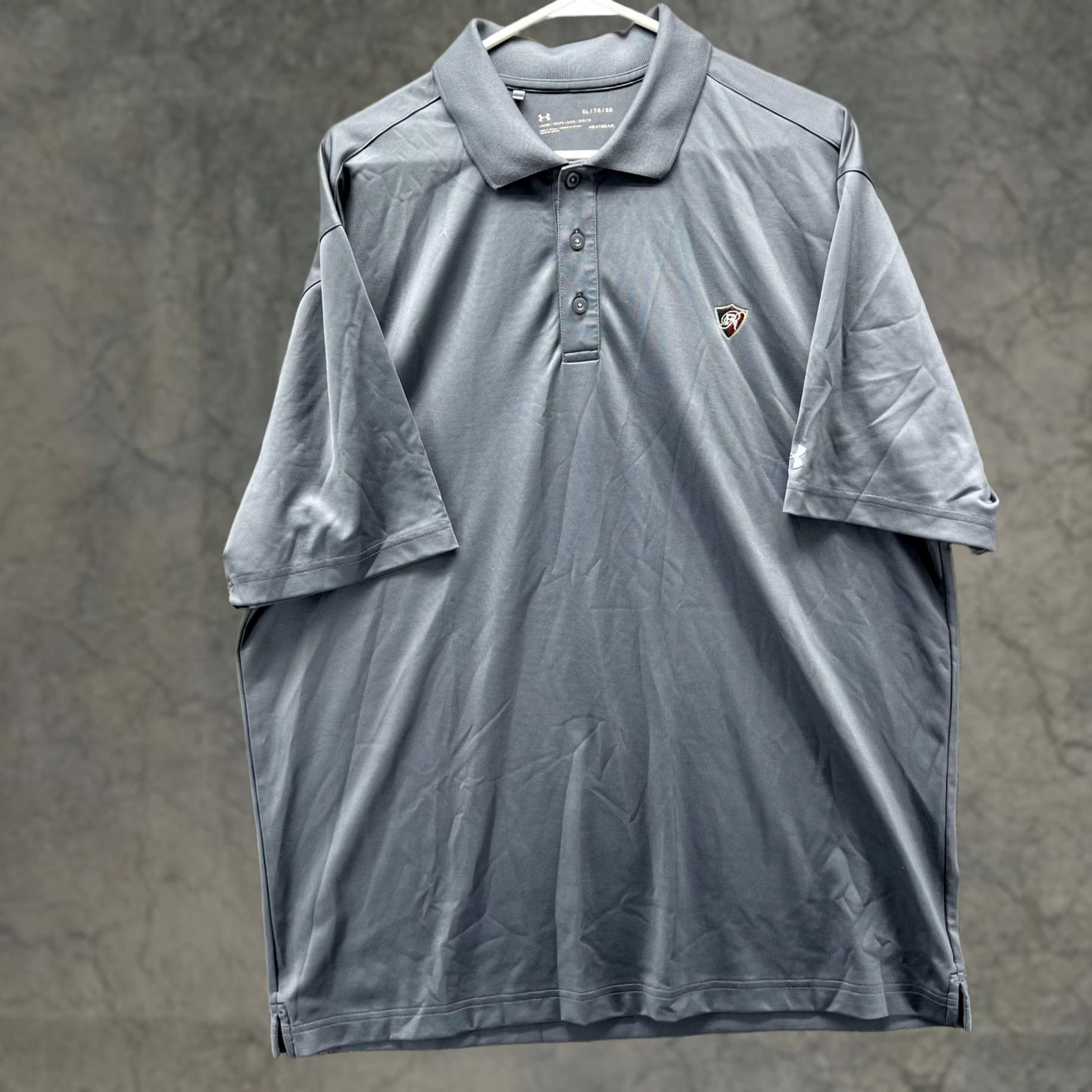 Under Armour Under Armour HeatGear Polo Shirt Mens XL Gray Golf Performance Short Sleeve Size US XL / EU 56 / 4 - 1 Thumbnail