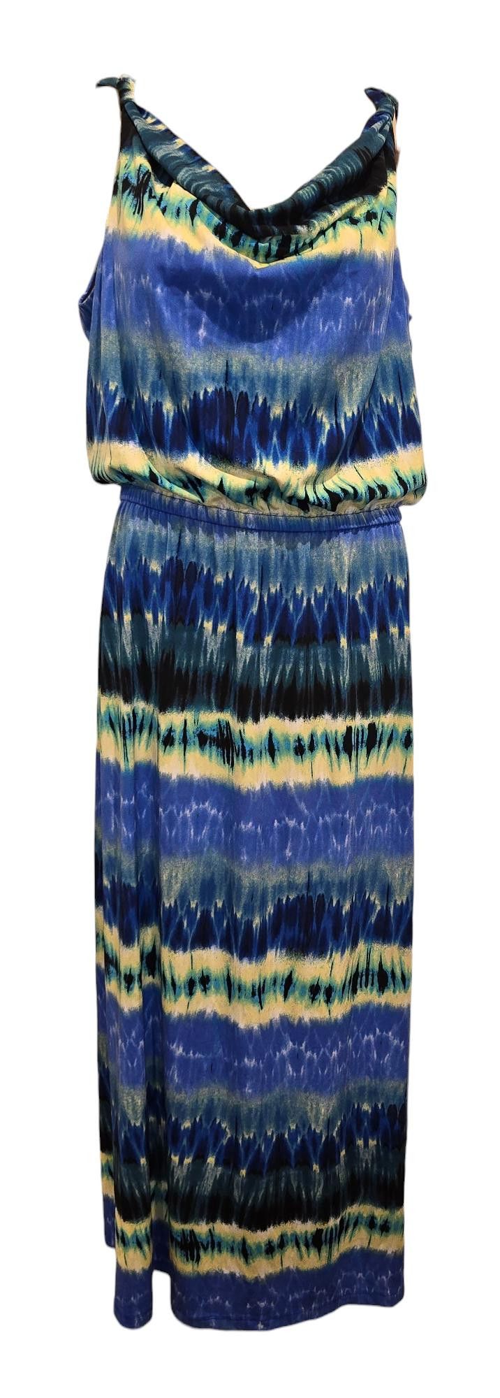 Designer Donna Ricco New York Dress - Elegant and Vibrant Design Size XL / US 12-14 / IT 48-50 - 1 Thumbnail
