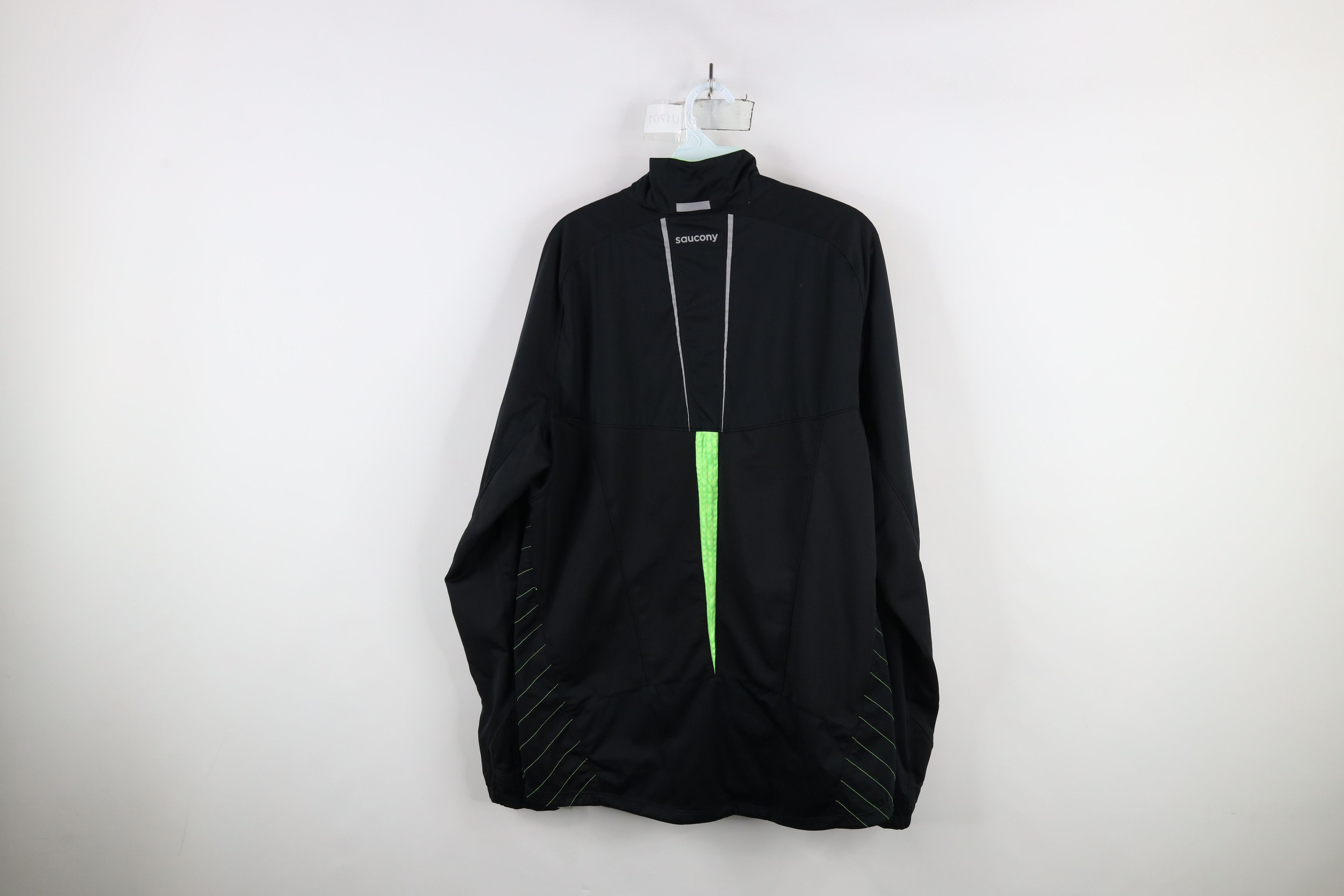 Saucony × Vintage Saucony Running Reflective Running Jogging Full Zip Jacket Size US L / EU 52-54 / 3 - 14 Thumbnail