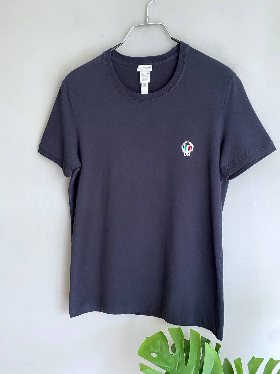 Dolce & Gabbana Dolce&Gabbana DG Italian Flag Men's Dark Blue T-Shirt Size M Size US M / EU 48-50 / 2 - 2 Thumbnail