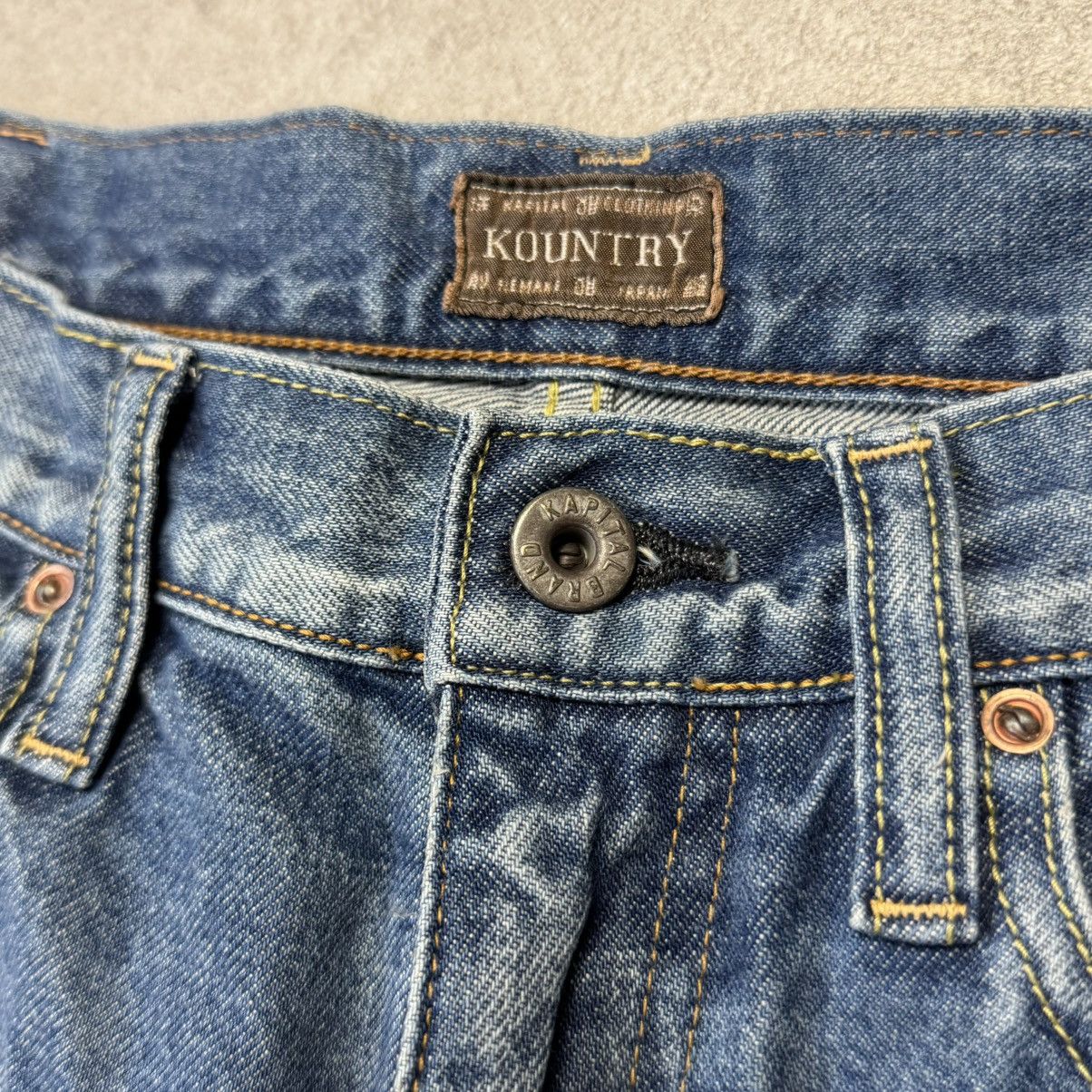Kapital Kountry Kapital Kountry Bone Denim Shorts Pants Size US 34 / EU 50 - 3 Thumbnail