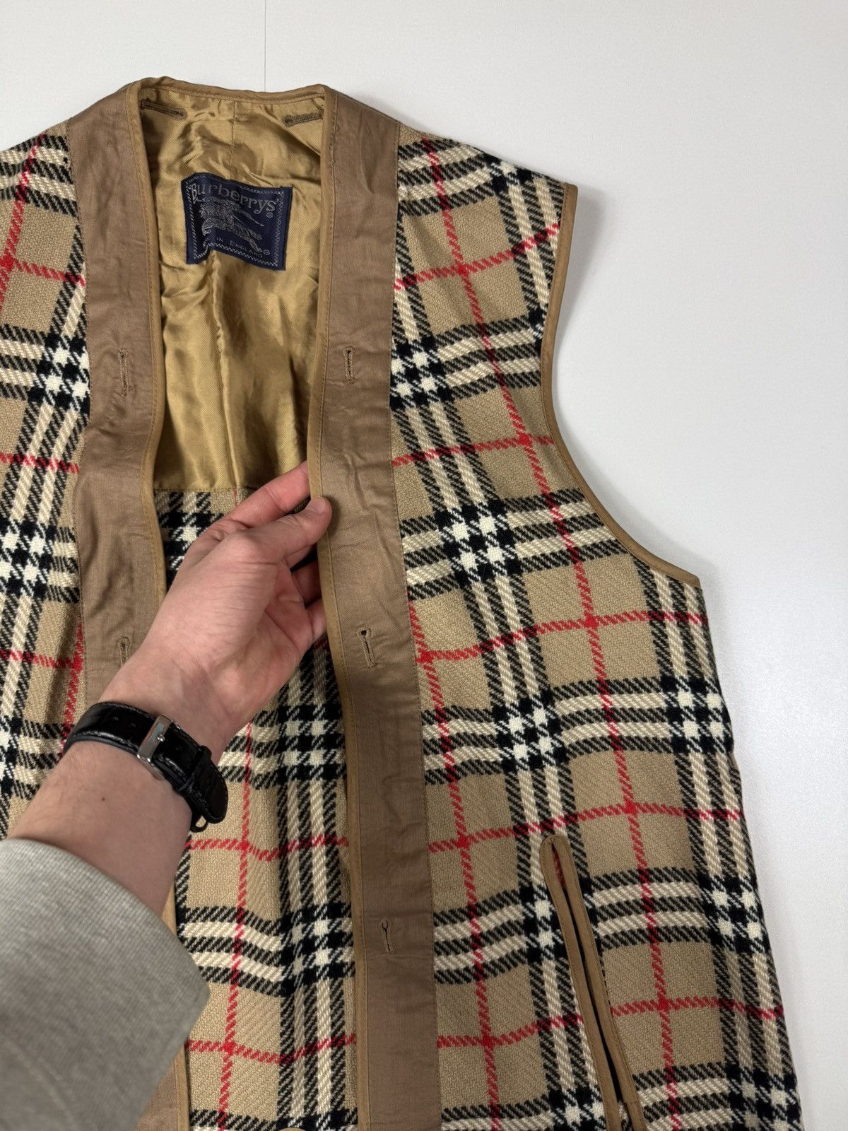 Burberry Burberry Vintage Check Trench Liner Vest Size US L / EU 52-54 / 3 - 3 Thumbnail