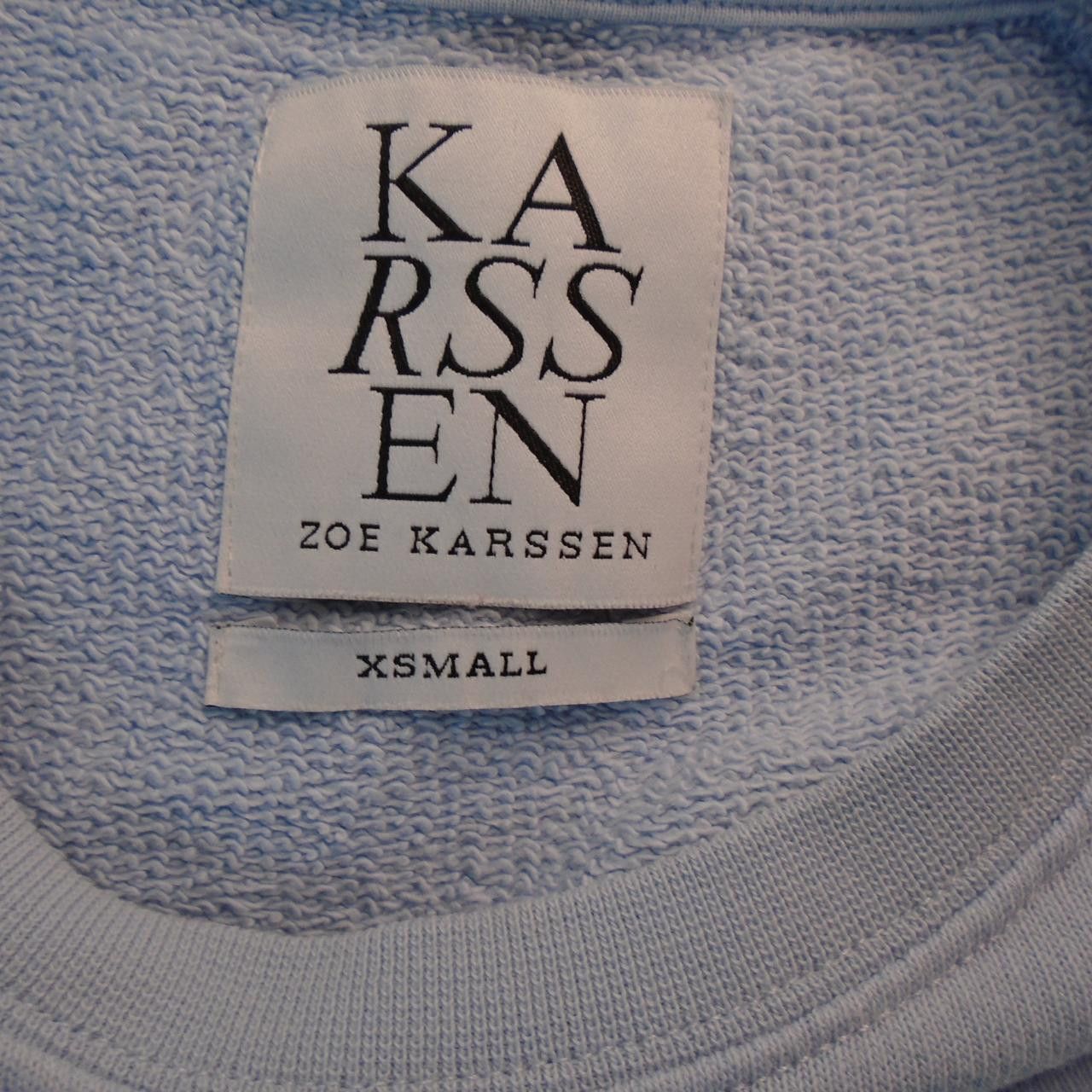 Vintage Women's Sweatshirt Karssen. Blue. XS. Used. Good Size XS / US 0-2 / IT 36-38 - 4 Thumbnail