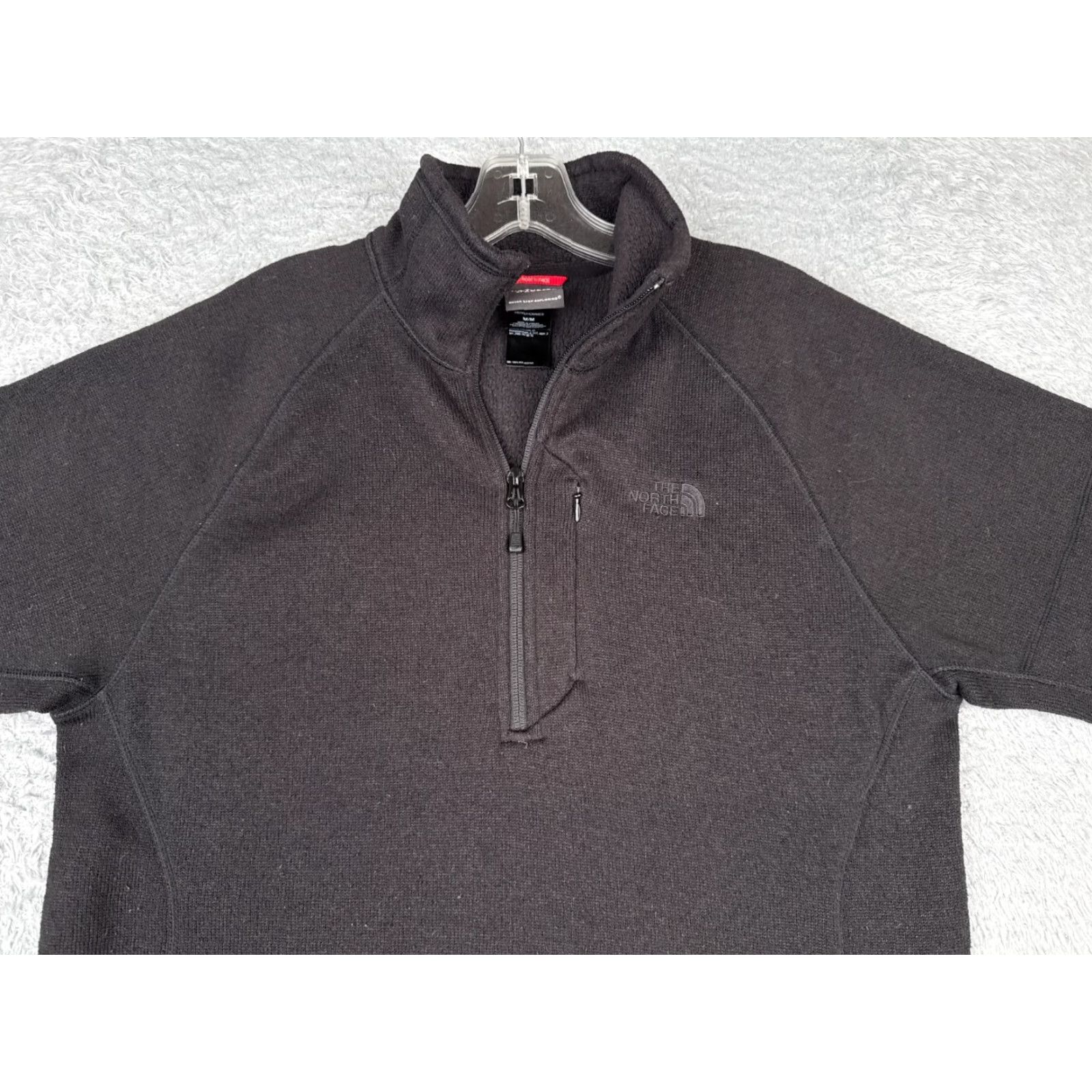The North Face The North Face Sweater Medium Black Knit 1/4 Zip Polyester Pullover Shell Mens Size US M / EU 48-50 / 2 - 4 Thumbnail